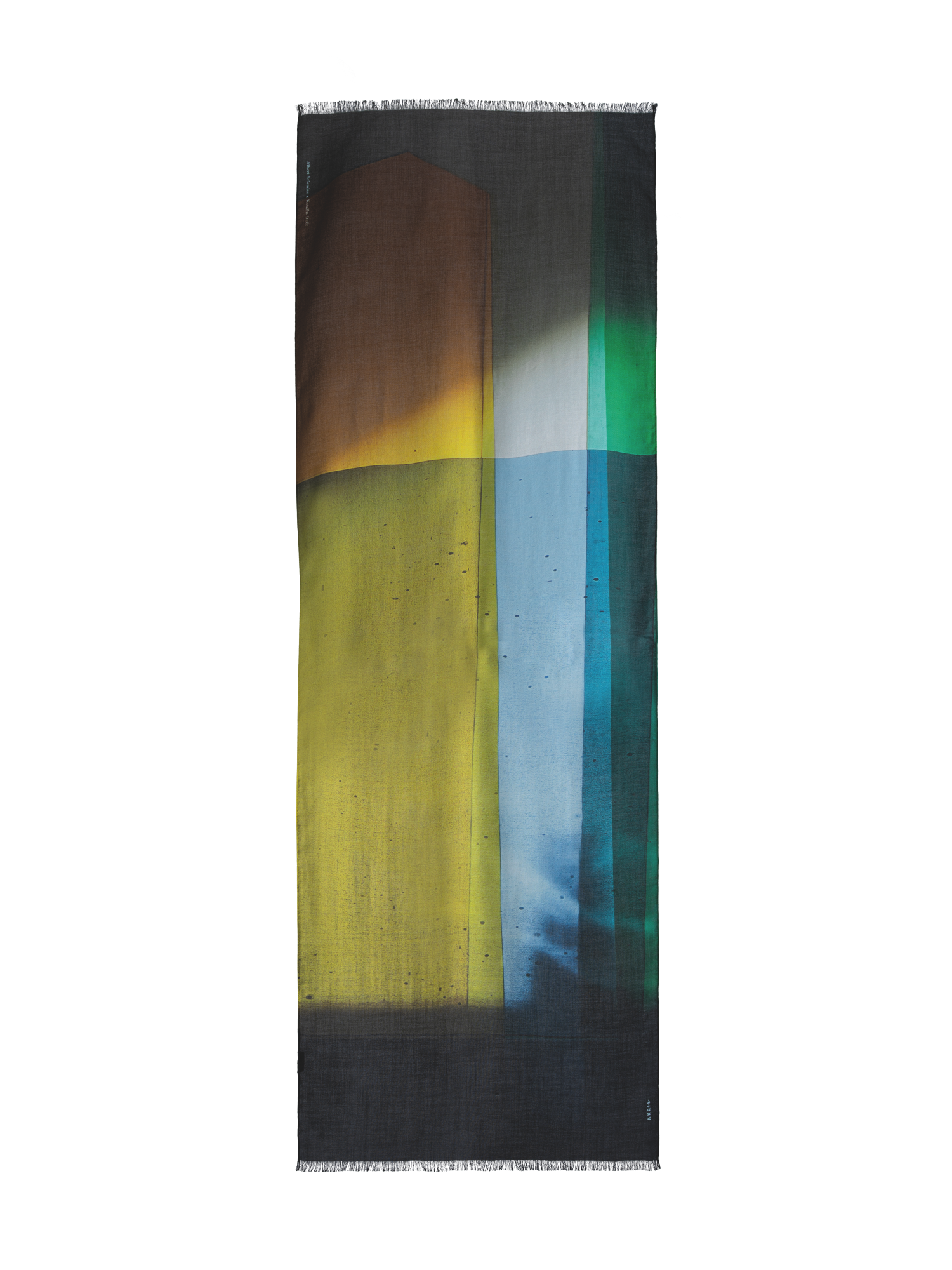 Designer Schal mit Mimosa Liquid Light Druck - Bunt