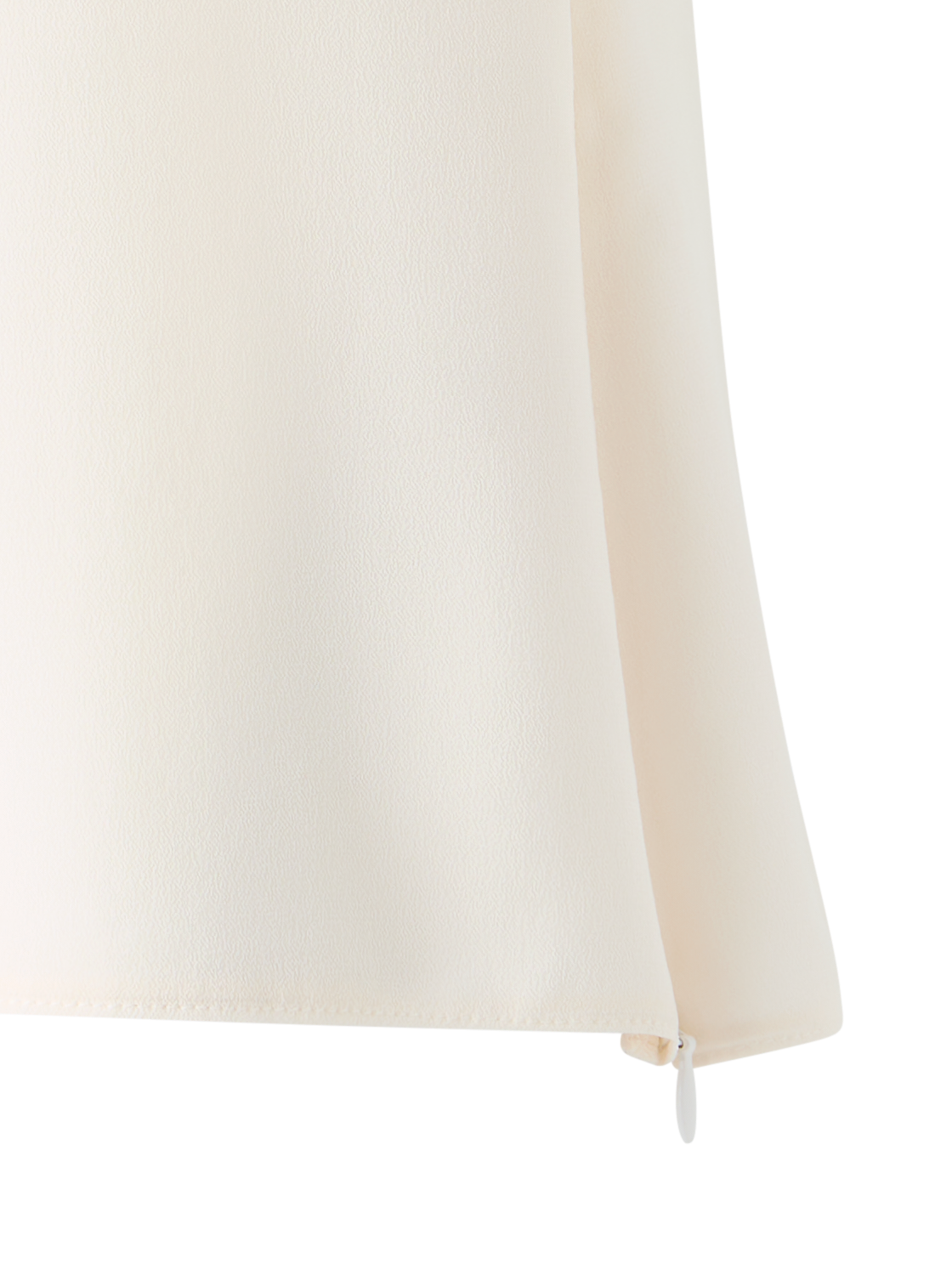 Designer Ärmellose Seidenbluse - Ecru - Weiss