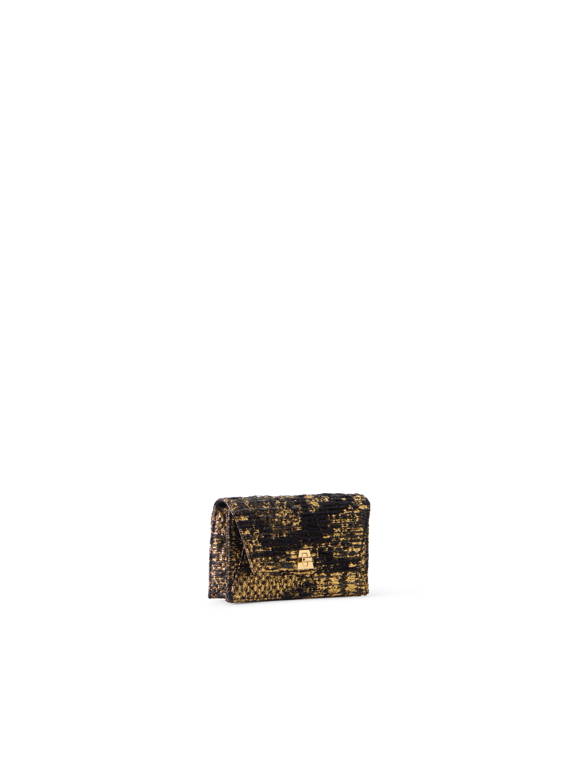 Designer Anouk Envelope Clutch in Fragmented Jacquard - Bunt - Gold