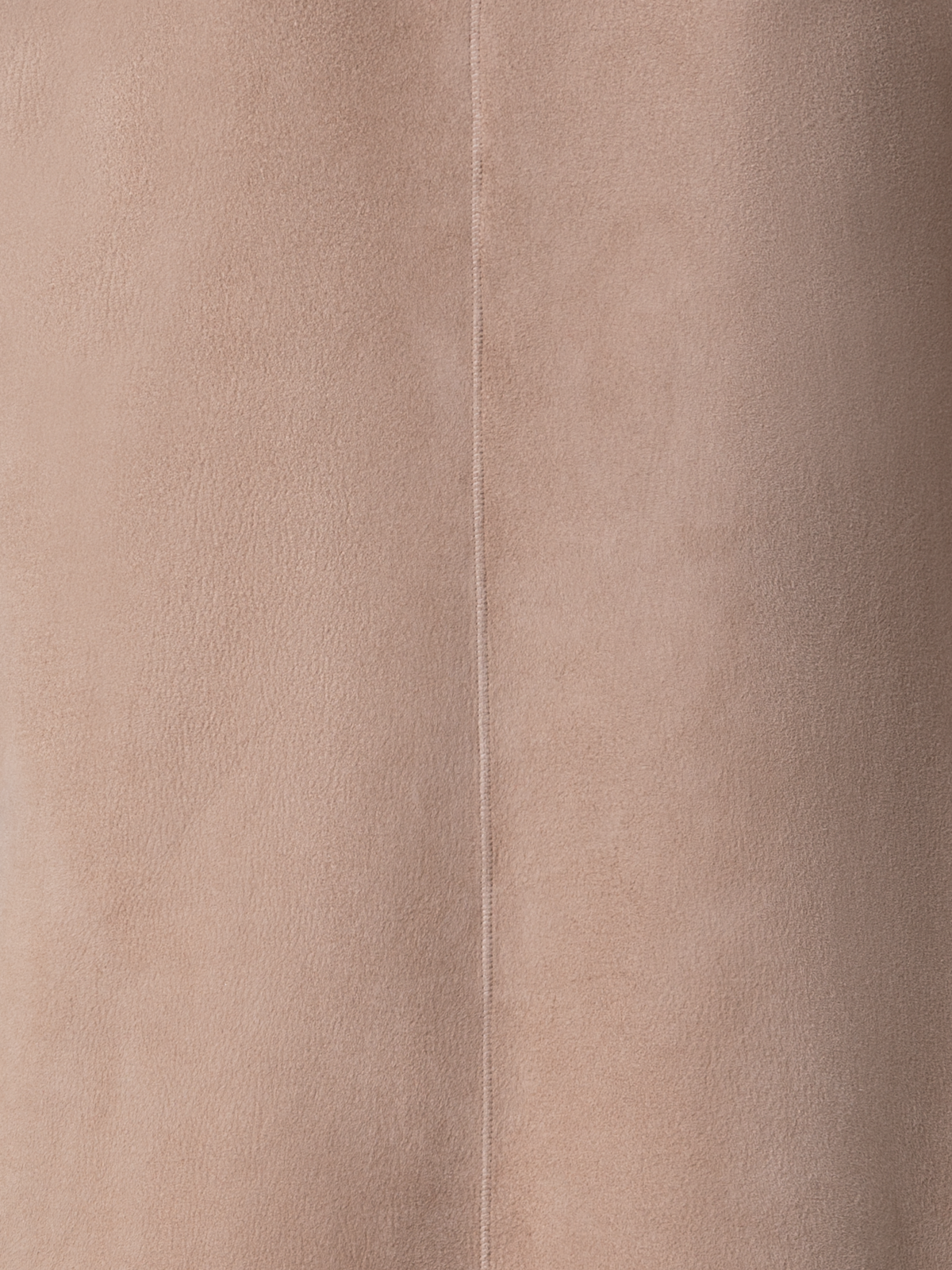 Designer Langer Shearling Ledermantel - Beige