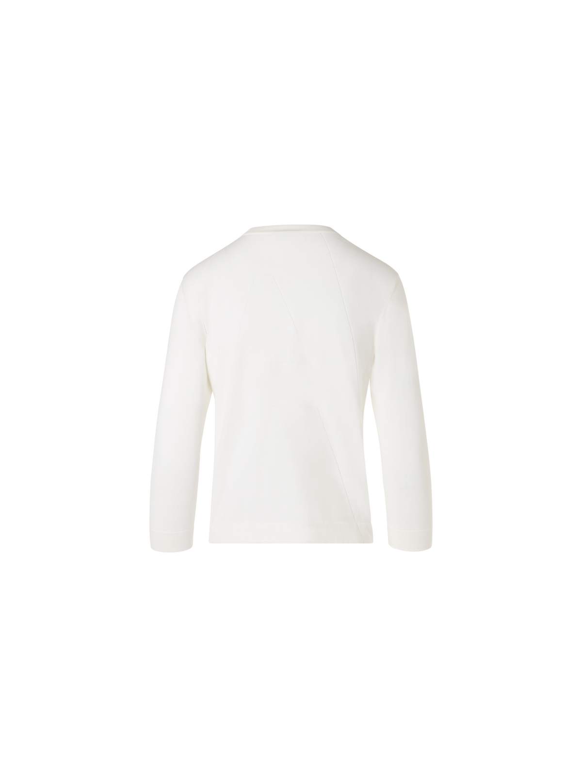 Designer Langärmelige Strickjacke aus Sea-Island-Baumwolle - Ecru