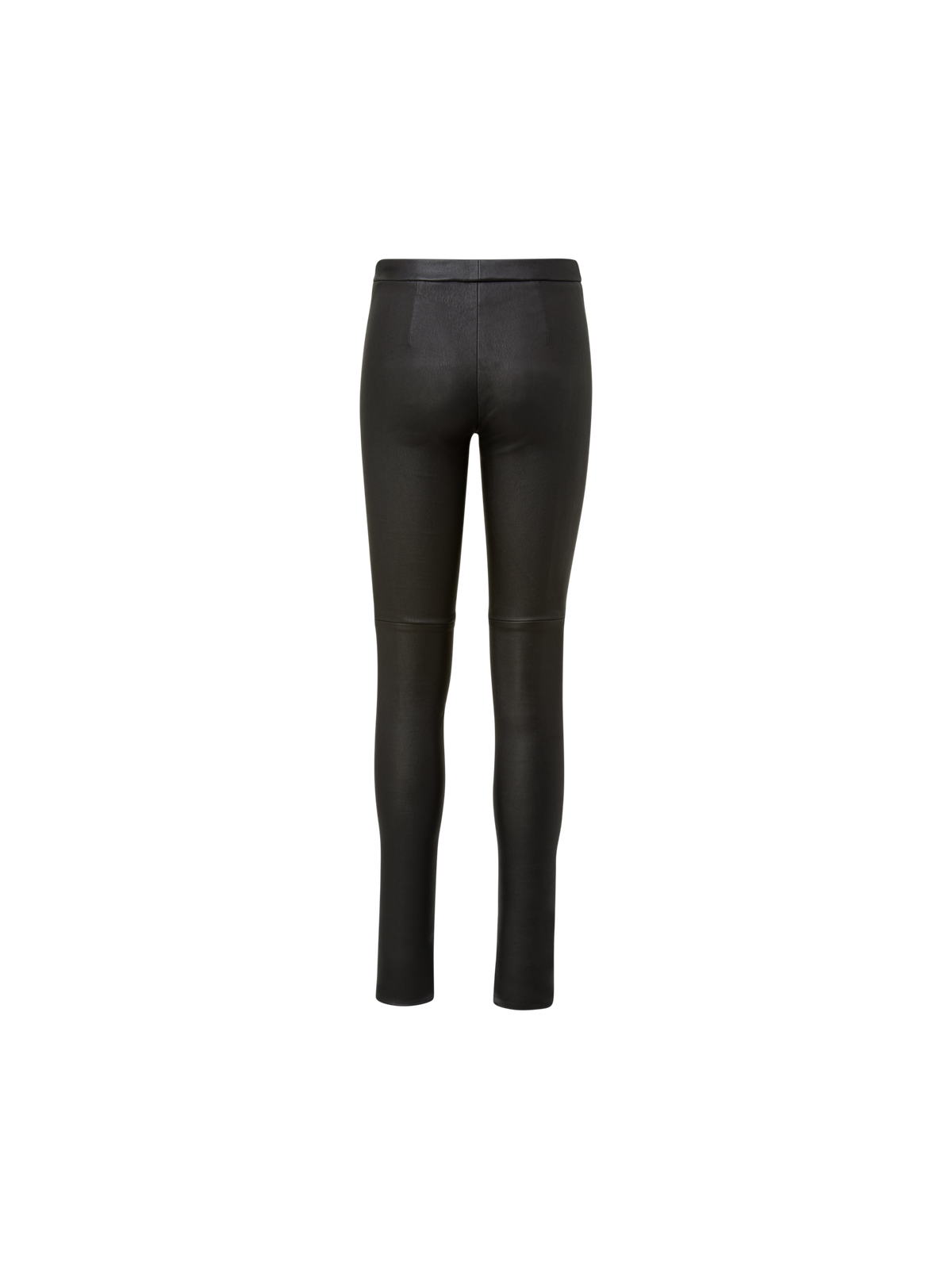 Designer Skinny Hose aus Leder - Schwarz