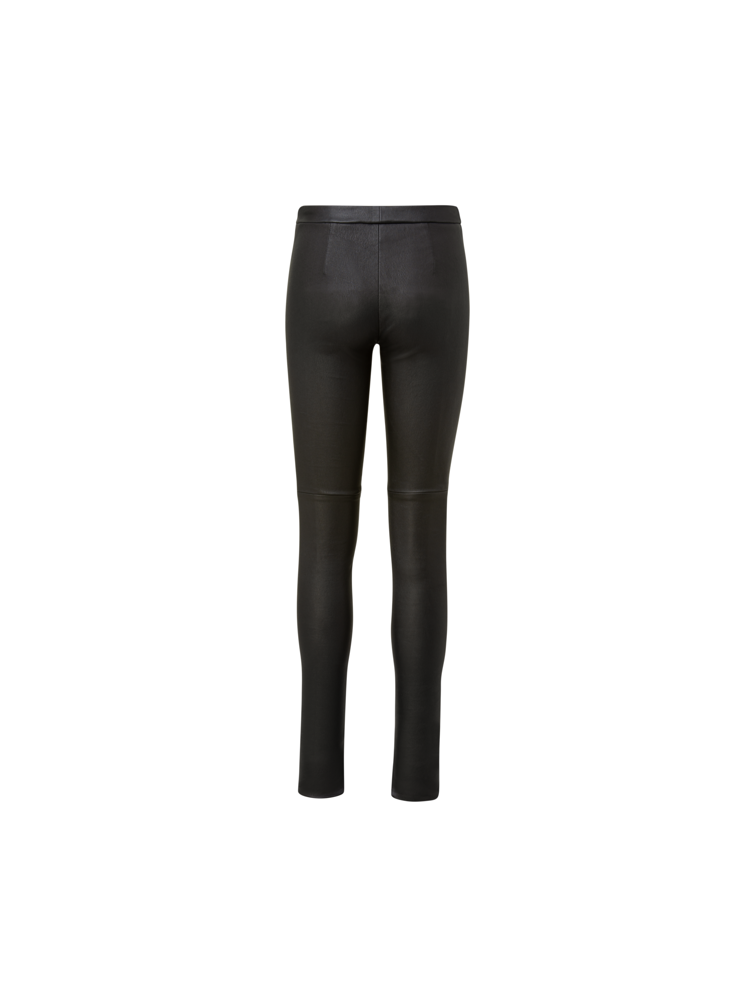 Designer Skinny Hose aus Leder - Schwarz