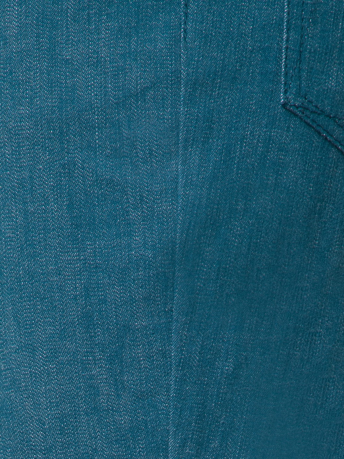 Designer Schlaghose aus Baumwoll-Denim-Stretch - Grün