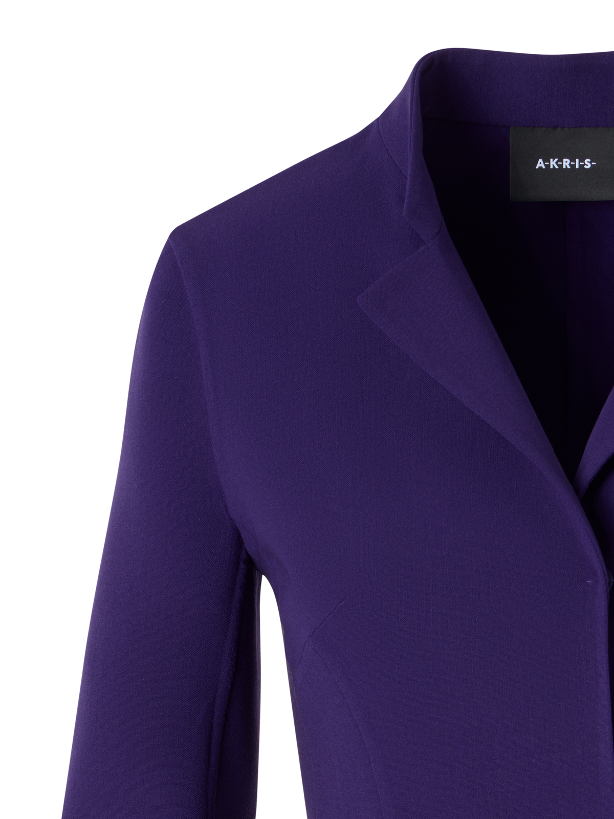 Designer Hamer Kurzjacke aus Bi-Stretch-Woll-Doubleface - Violett