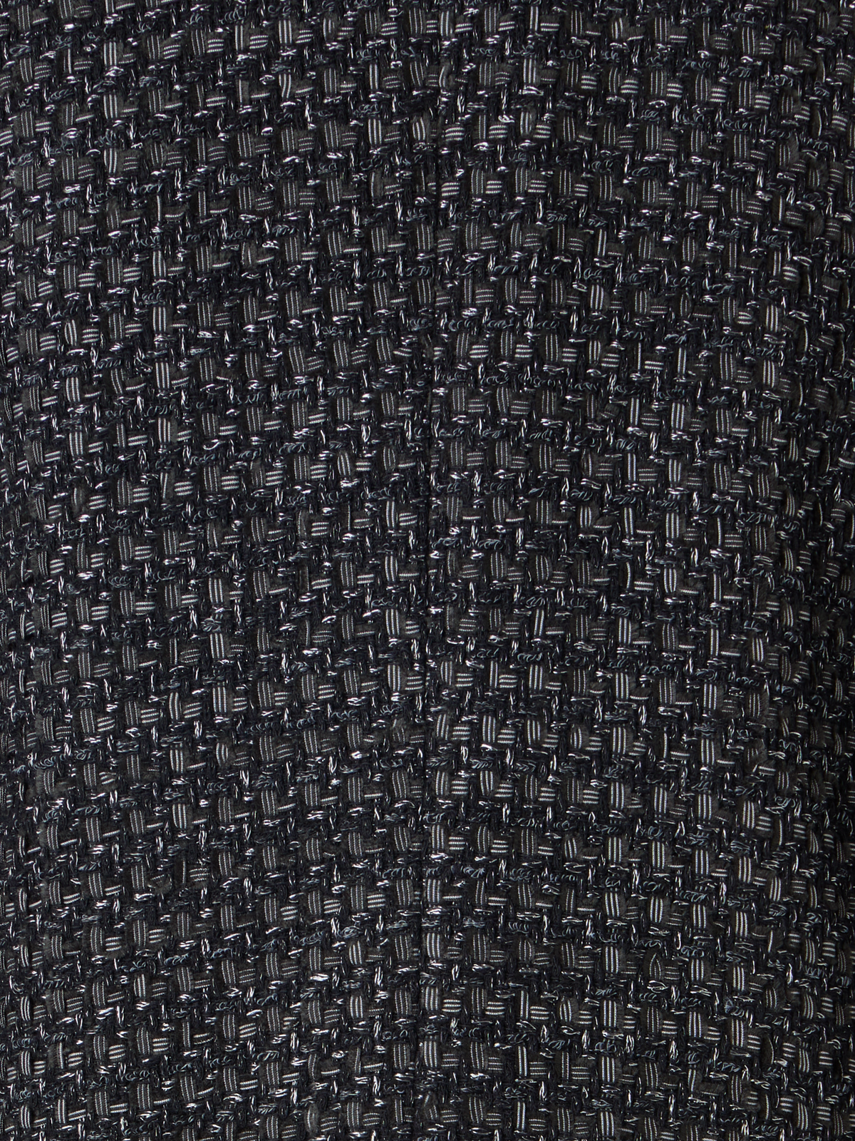 Designer Langärmelige Kurzjacke aus Baumwollmischgewebe - Schwarz