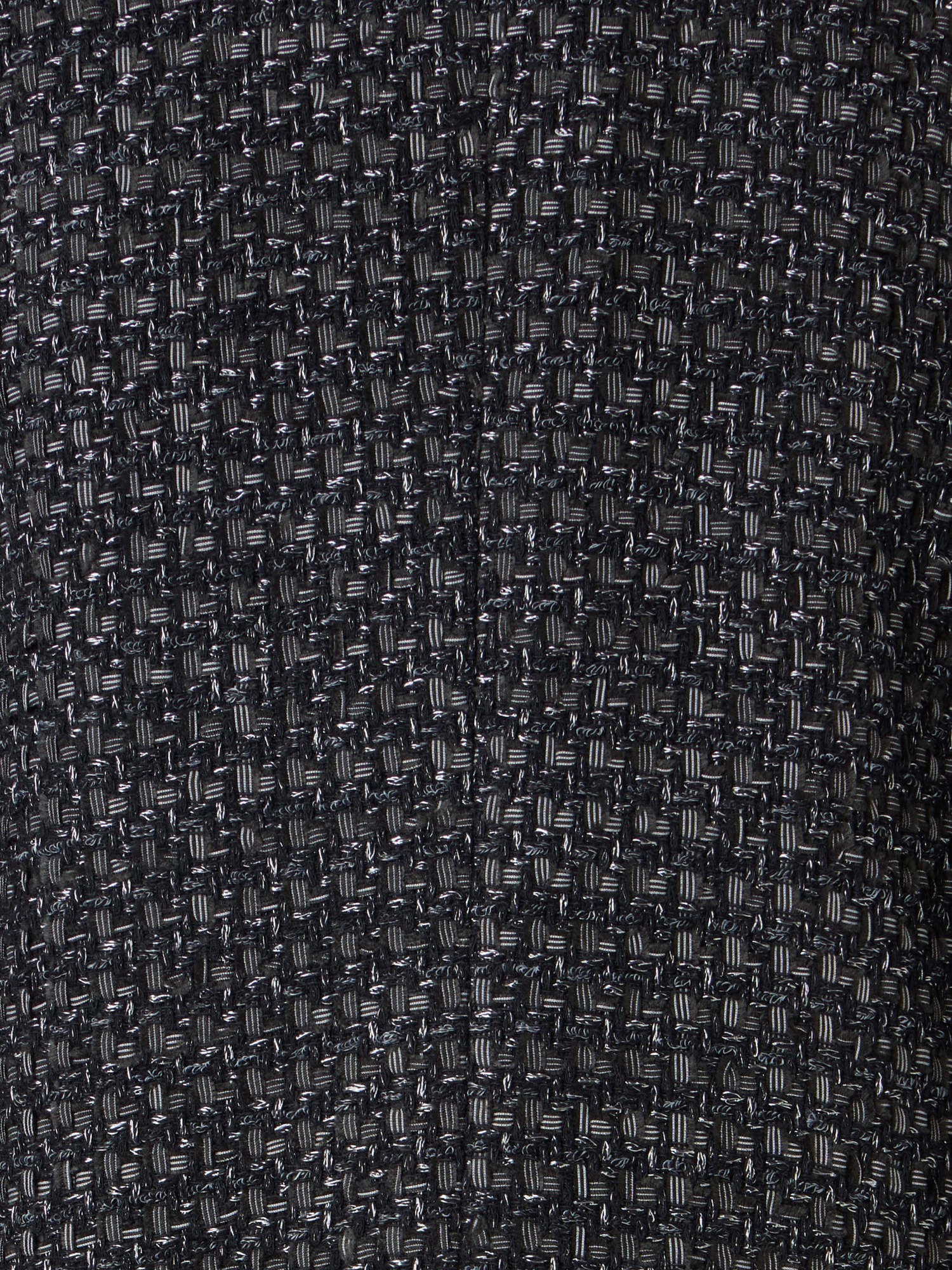 Designer Langärmelige Kurzjacke aus Baumwollmischgewebe - Schwarz
