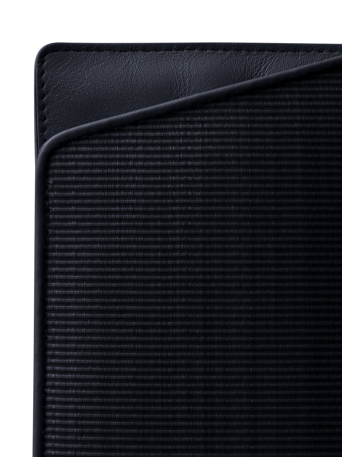 Designer Brillenetui aus Rosshaar und Leder - Schwarz