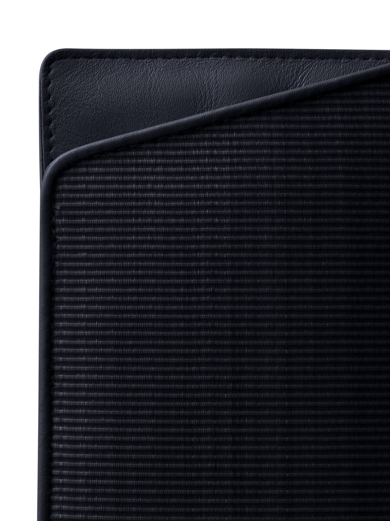 Designer Brillenetui aus Rosshaar und Leder - Schwarz