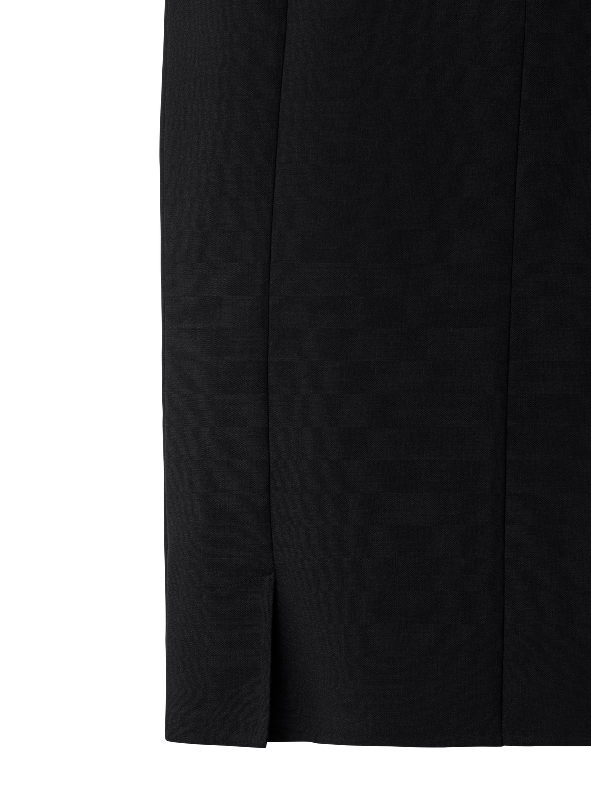 Designer Etuikleid aus Woll-Doubleface - Schwarz