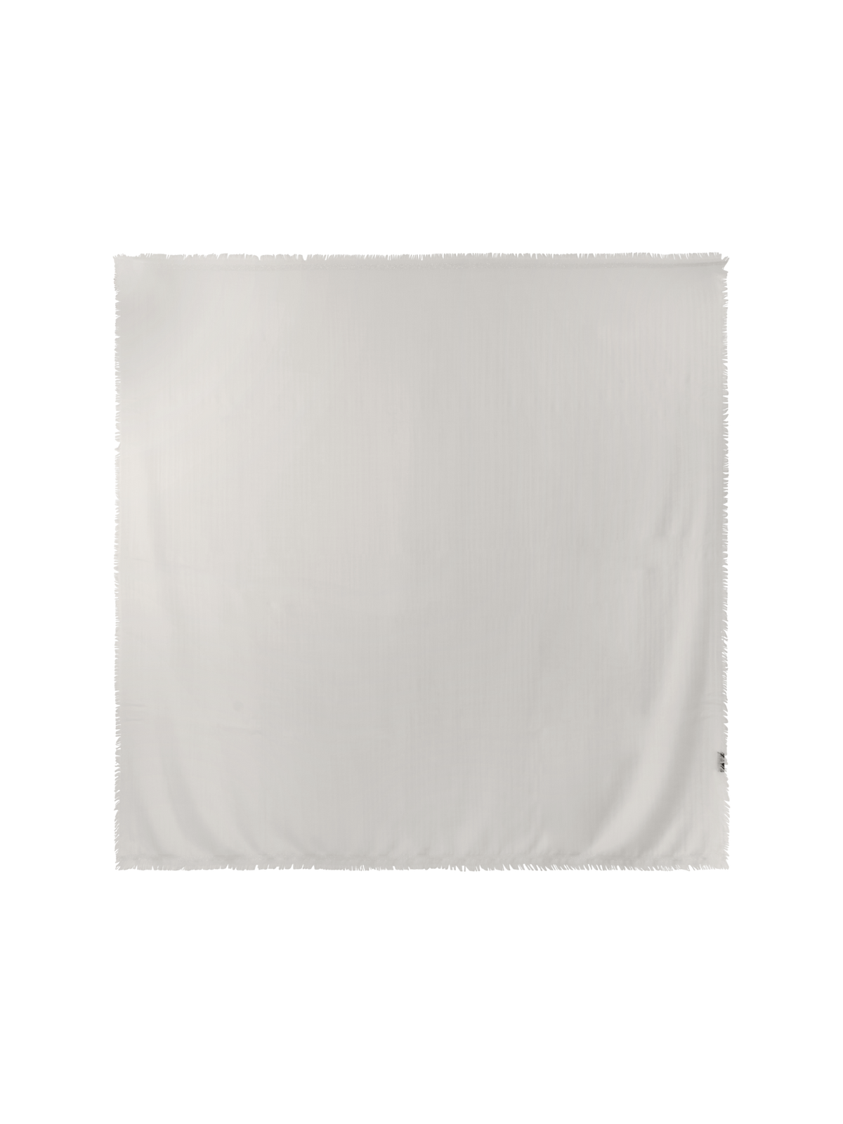 Designer Kaschmir-Seidenschal mit Lurex-Rahmen - Ecru