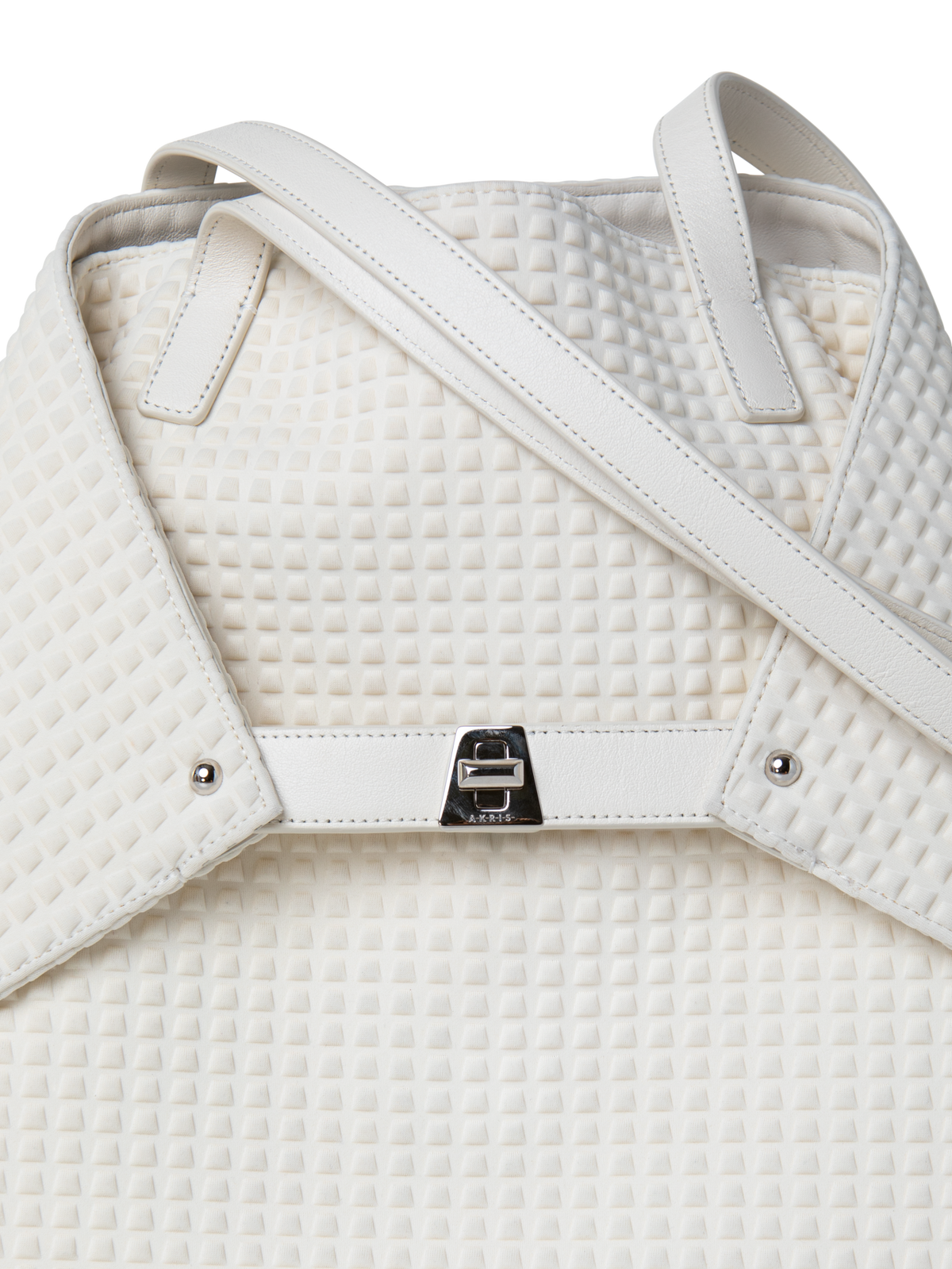 Designer Ai Medium Shoulder Tote - Weiss