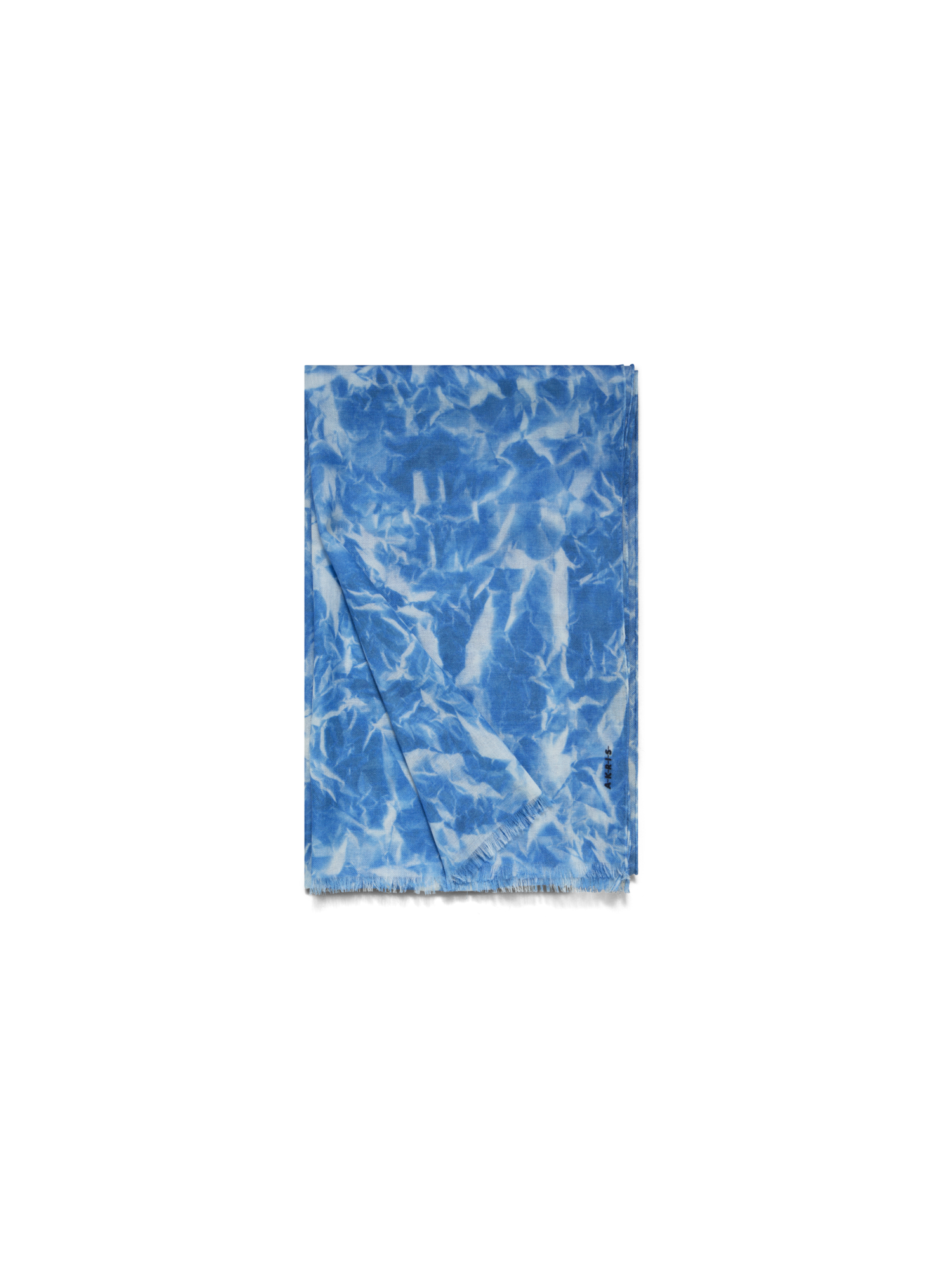 Designer Kaschmirschal mit Whitecaps-Print