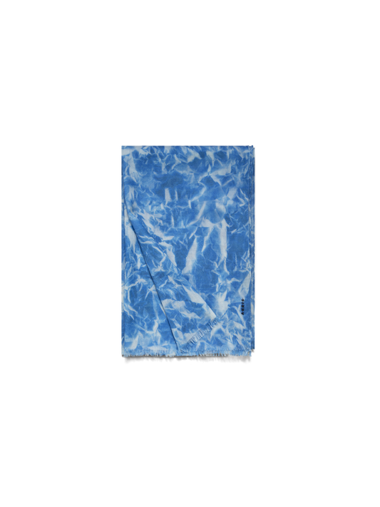 Designer Kaschmirschal mit Whitecaps-Print