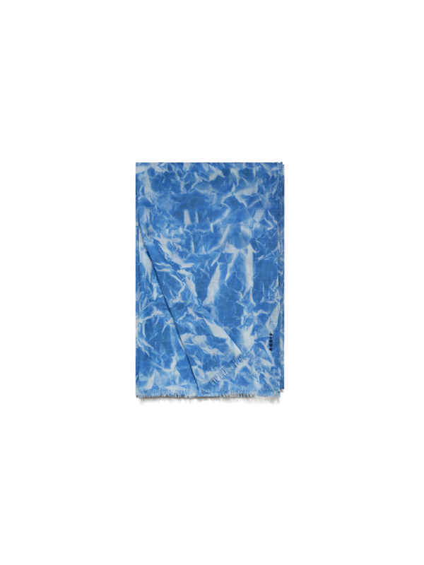 Designer Kaschmirschal mit Whitecaps-Print