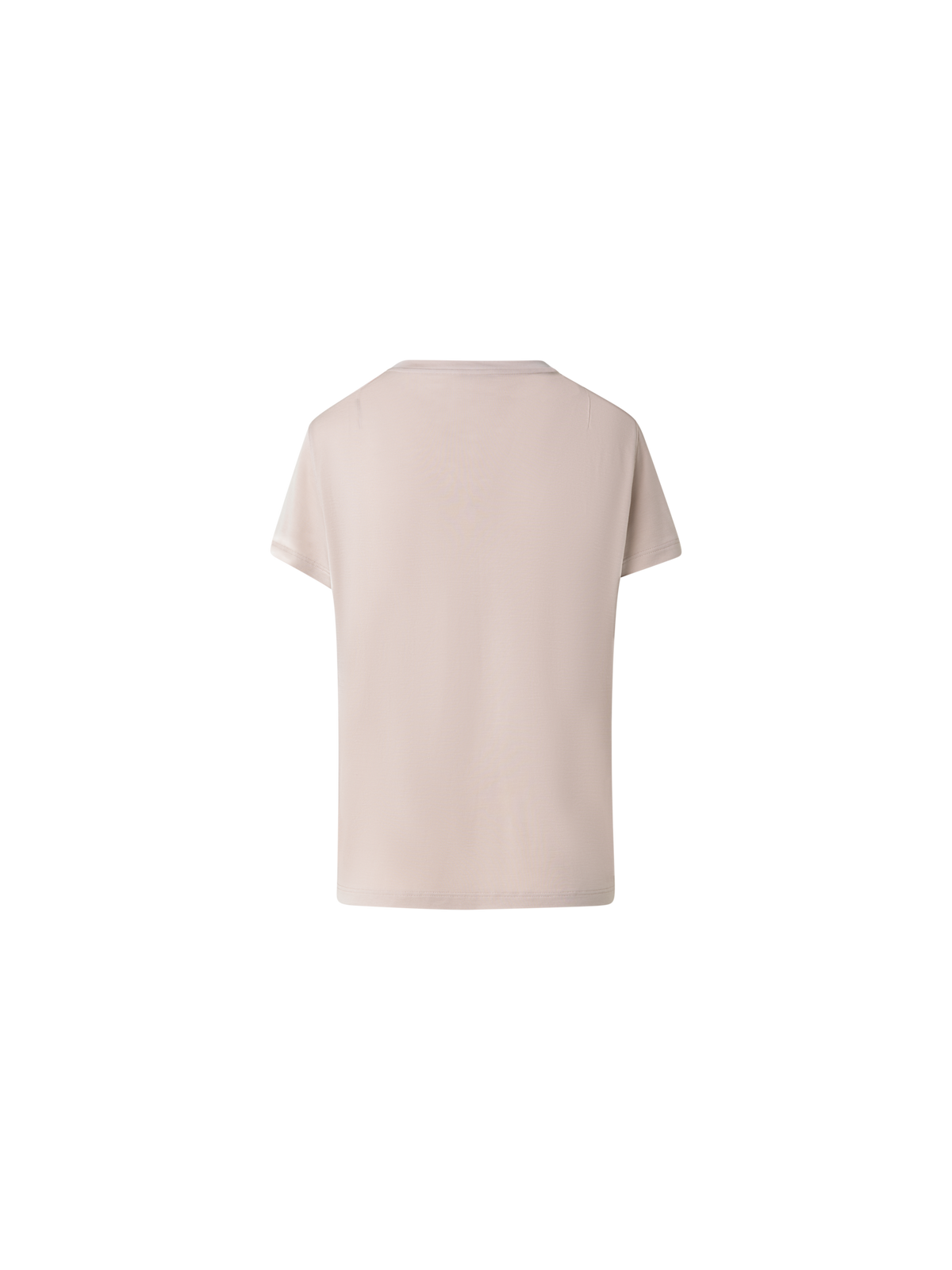 Designer T-Shirt aus Baumwoll-Jersey - Beige