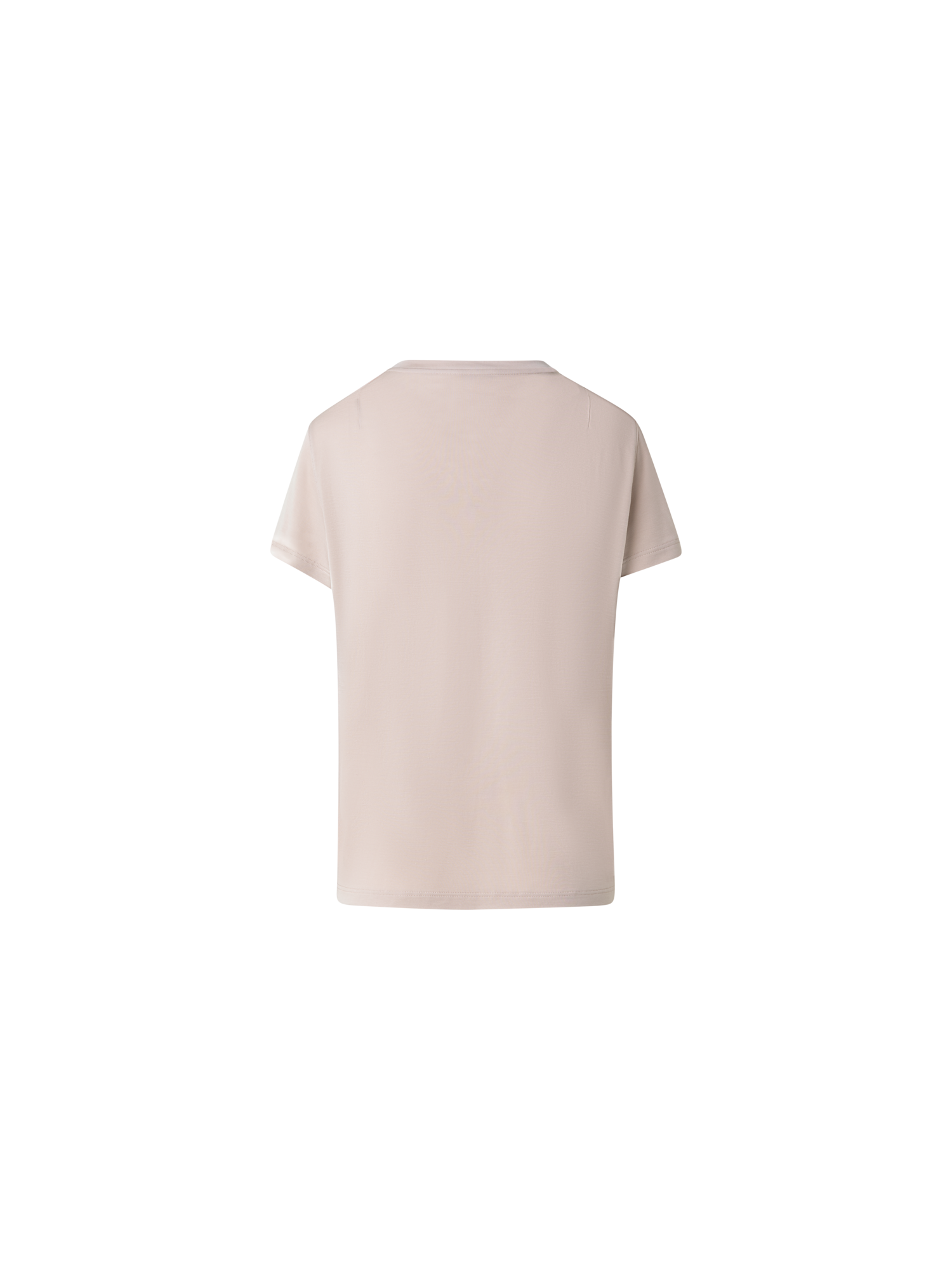 Designer T-Shirt aus Baumwoll-Jersey - Beige