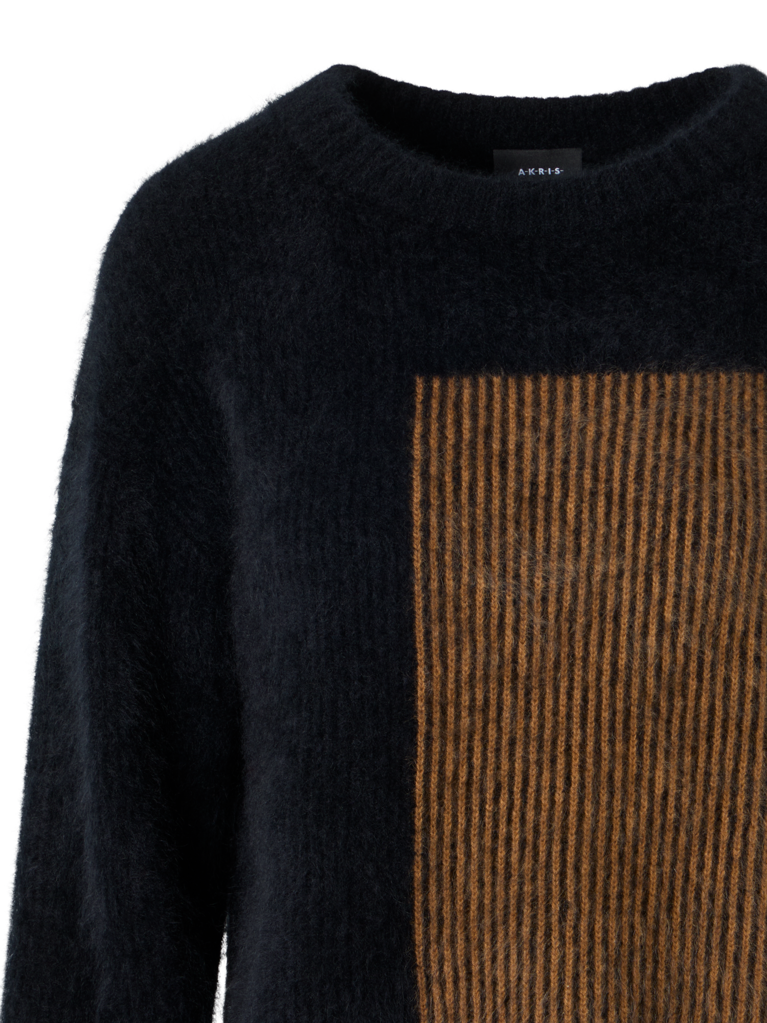Designer Cloud Cashmere Pullover in Oro Lienzo Jacquard - Schwarz - Braun - Bunt