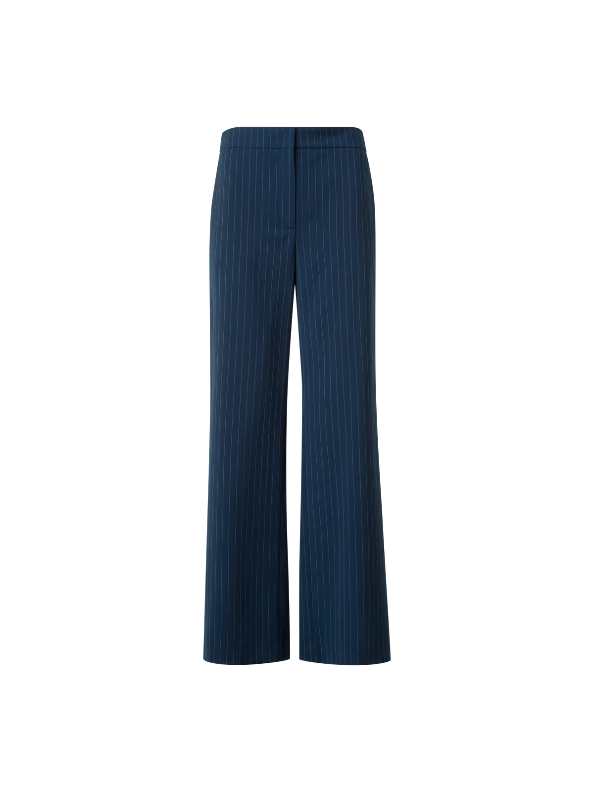 Designer Weite Cool Wool Hose mit elastischem Bund - Dunkelblau - Blau - Bunt