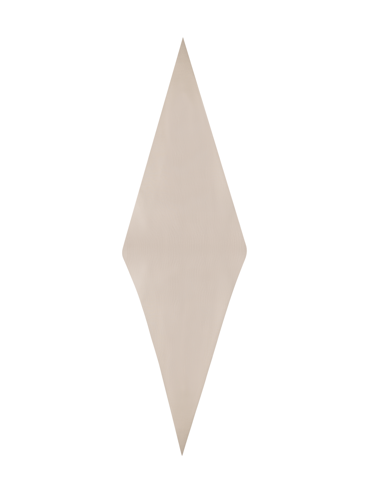 Designer Trapezförmiger Schal aus Kaschmir und Seide - Beige