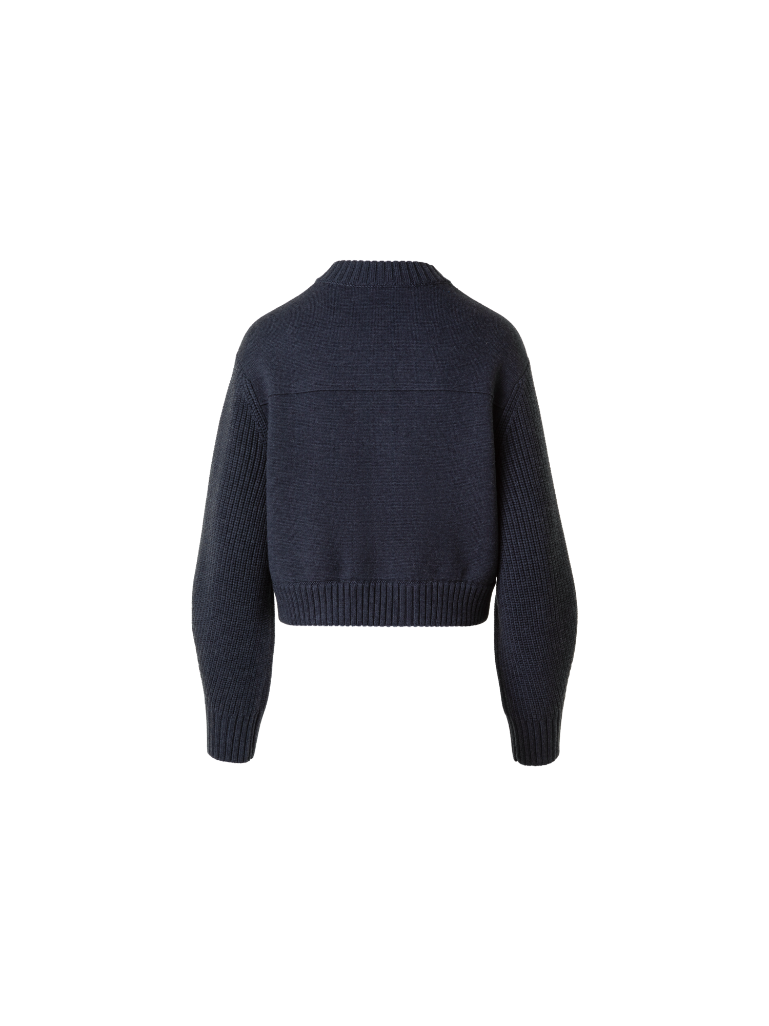 Designer Wolle Milano Strickblouson - Grau