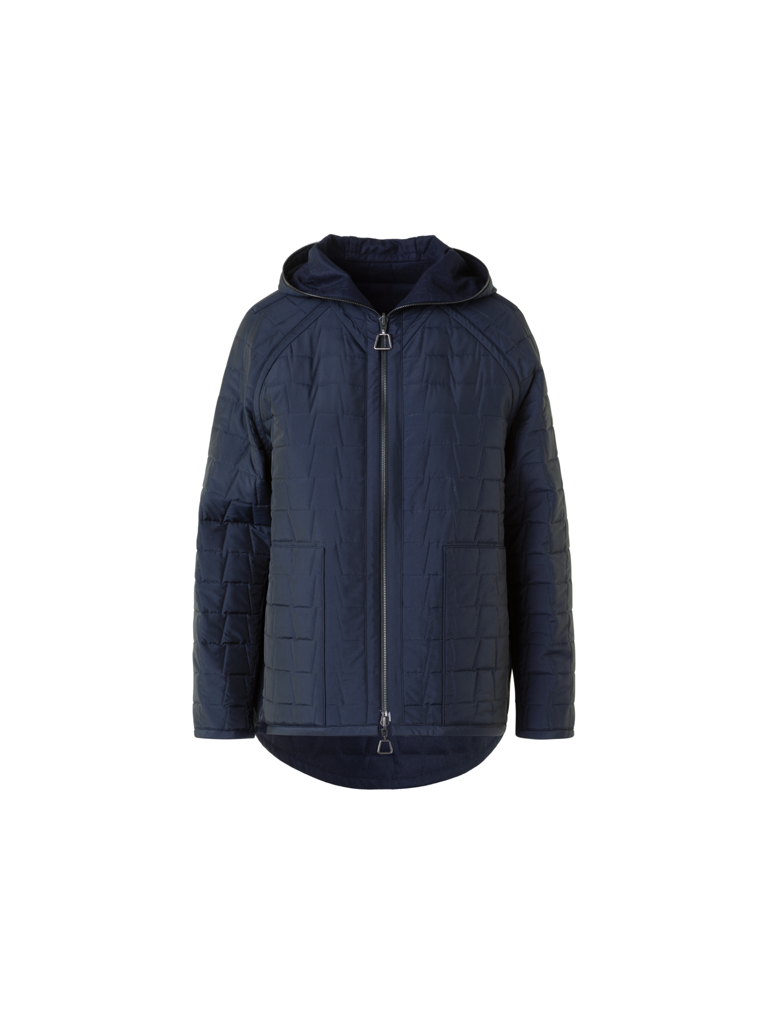 Designer Wende Steppjacke Storm-System® mit Kapuze - Dunkelblau - Blau