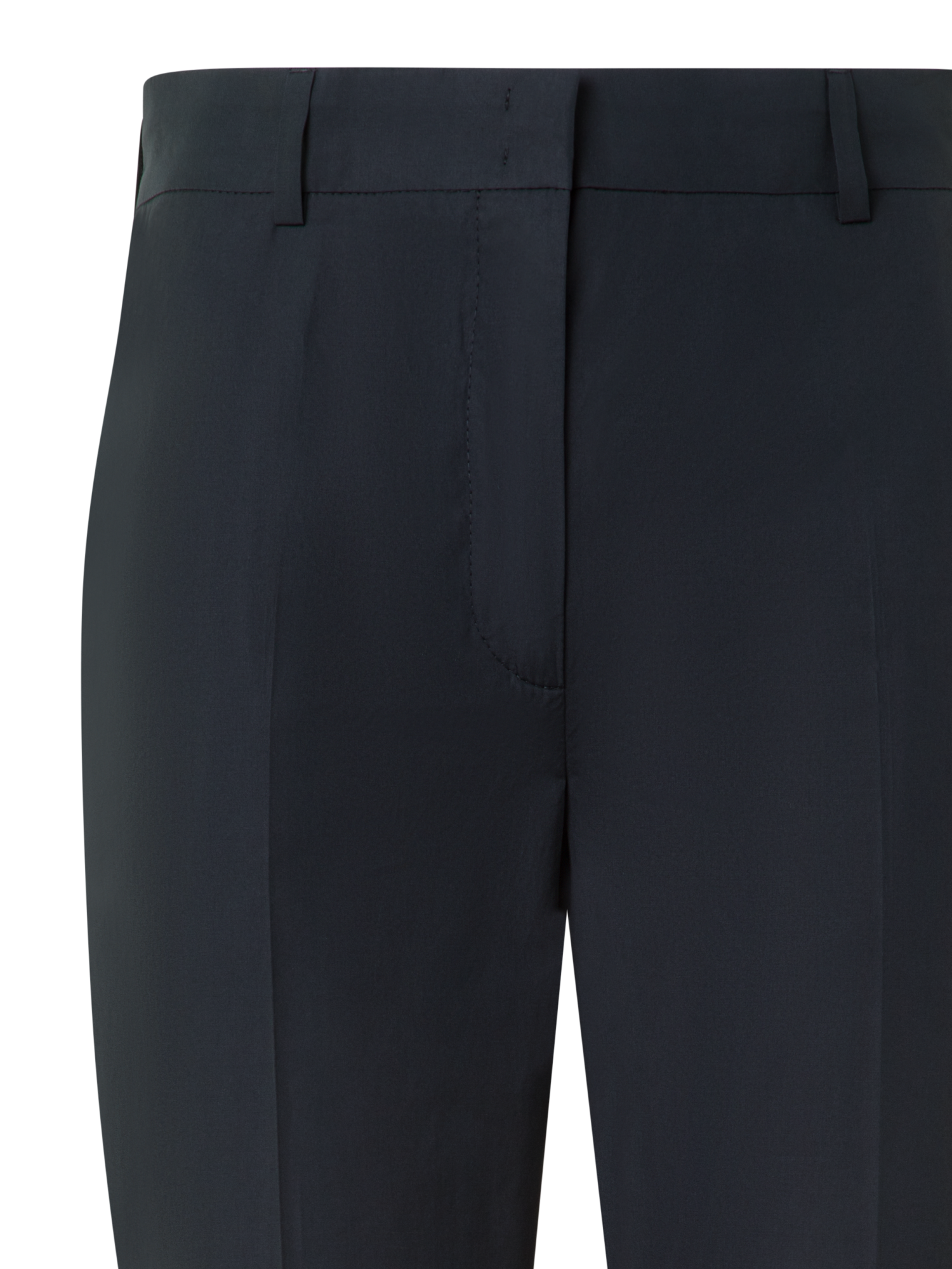 Designer Tapered Hose aus Baumwolle in Knöchellänge - Schwarz