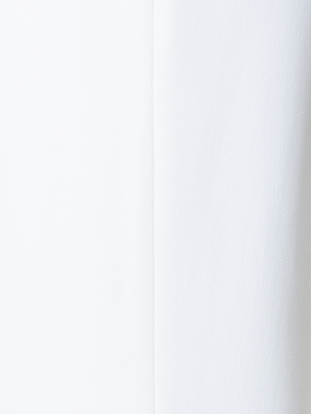 Designer Tapered Hose aus Crêpe - Ecru - Weiss