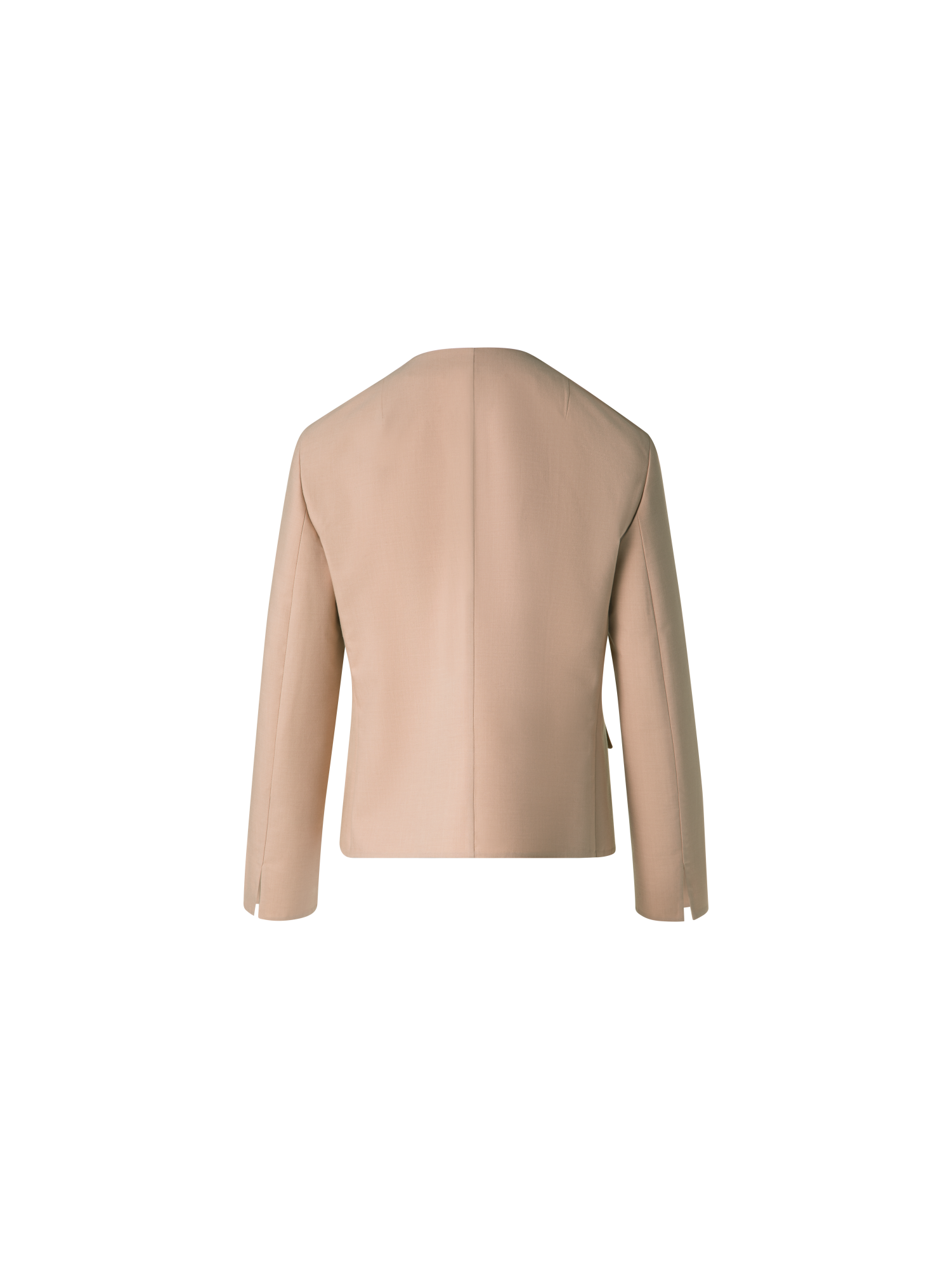 Designer Baumwoll-Doubleface-Jacke mit Goldknöpfen - Beige