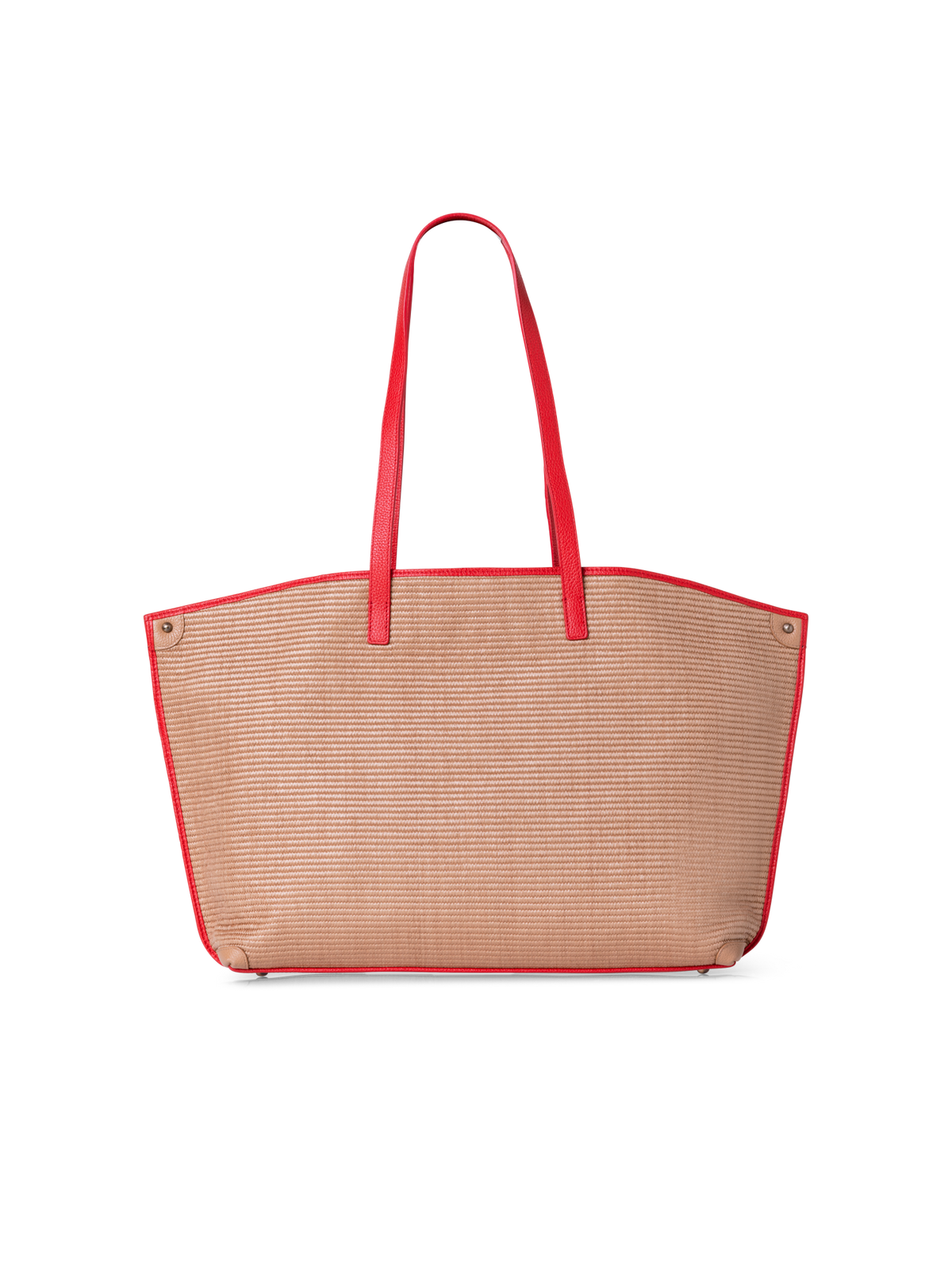 Designer Ai Medium Shoulder Tote - Bunt - Beige - Rot