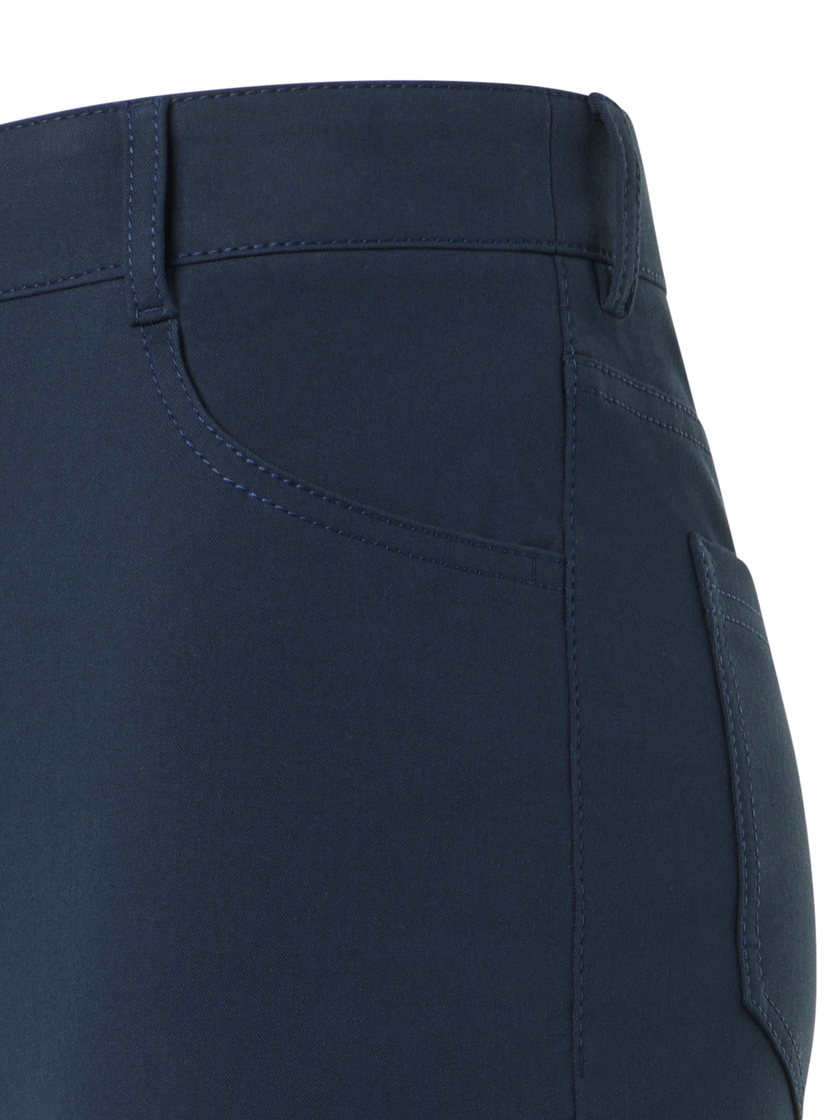 Designer Cali Cropped-Bootcut-Hose aus Baumwoll-Bi-Stretch - Dunkelblau