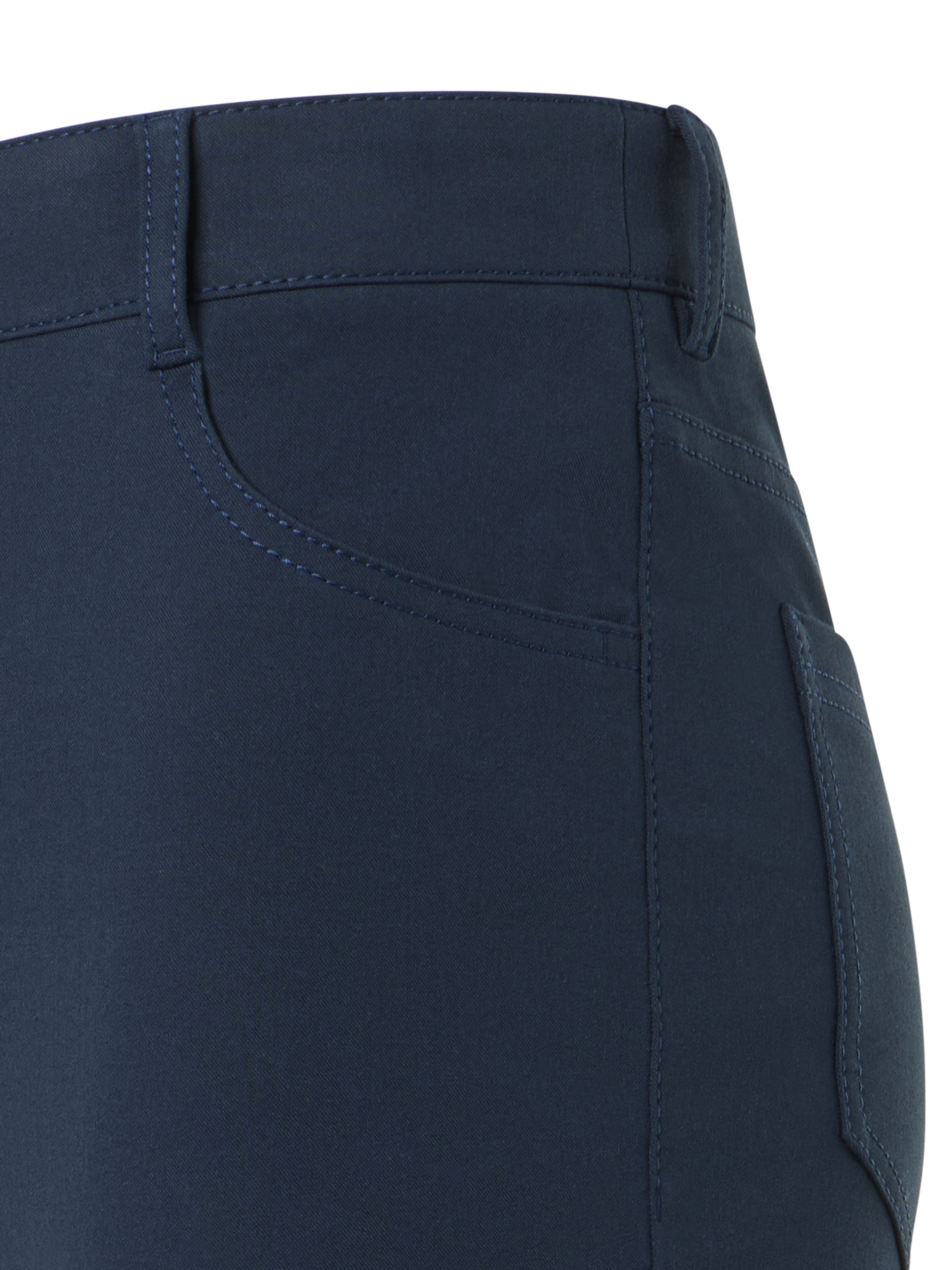 Designer Cali Cropped-Bootcut-Hose aus Baumwoll-Bi-Stretch - Dunkelblau