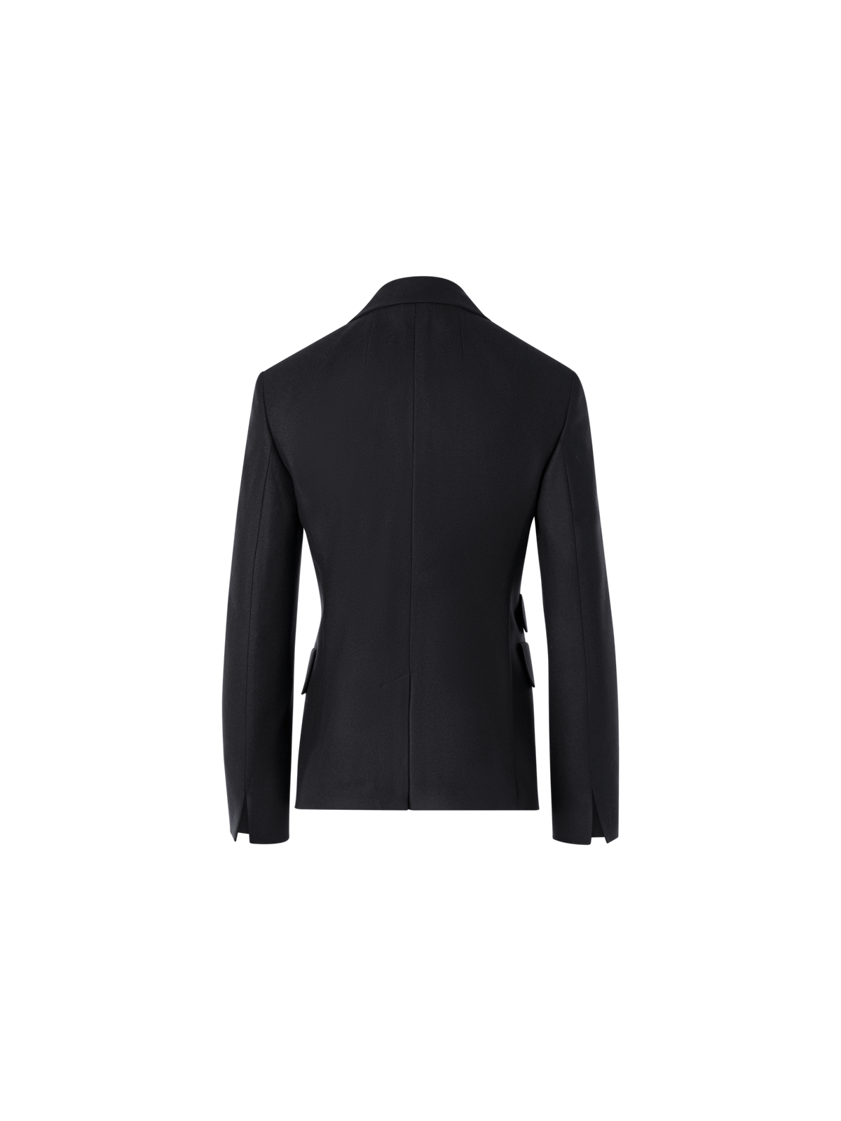 Designer Taillierte Flanelljacke mit steigendem Revers - Grau