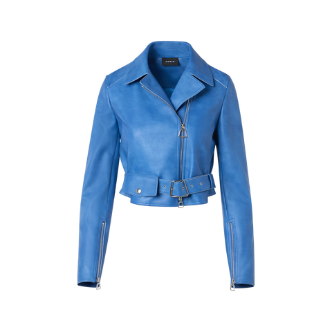 Vintage Bikerjacke aus Lammnappa