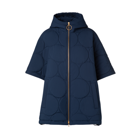 Pufferjacke in A-Linie aus Dot Quilt