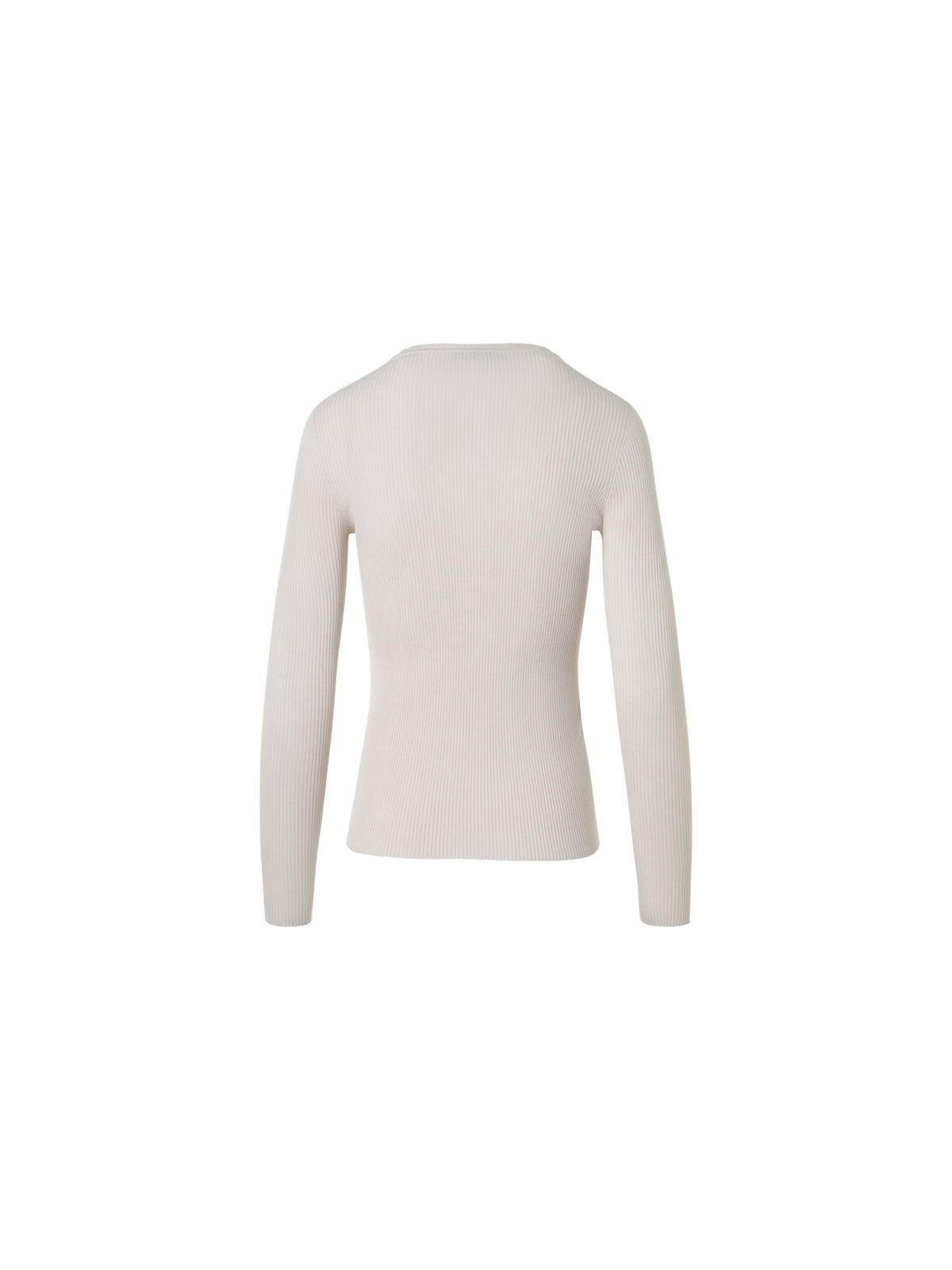 Designer Nahtloser Strickpullover aus Seide und Baumwolle - Beige