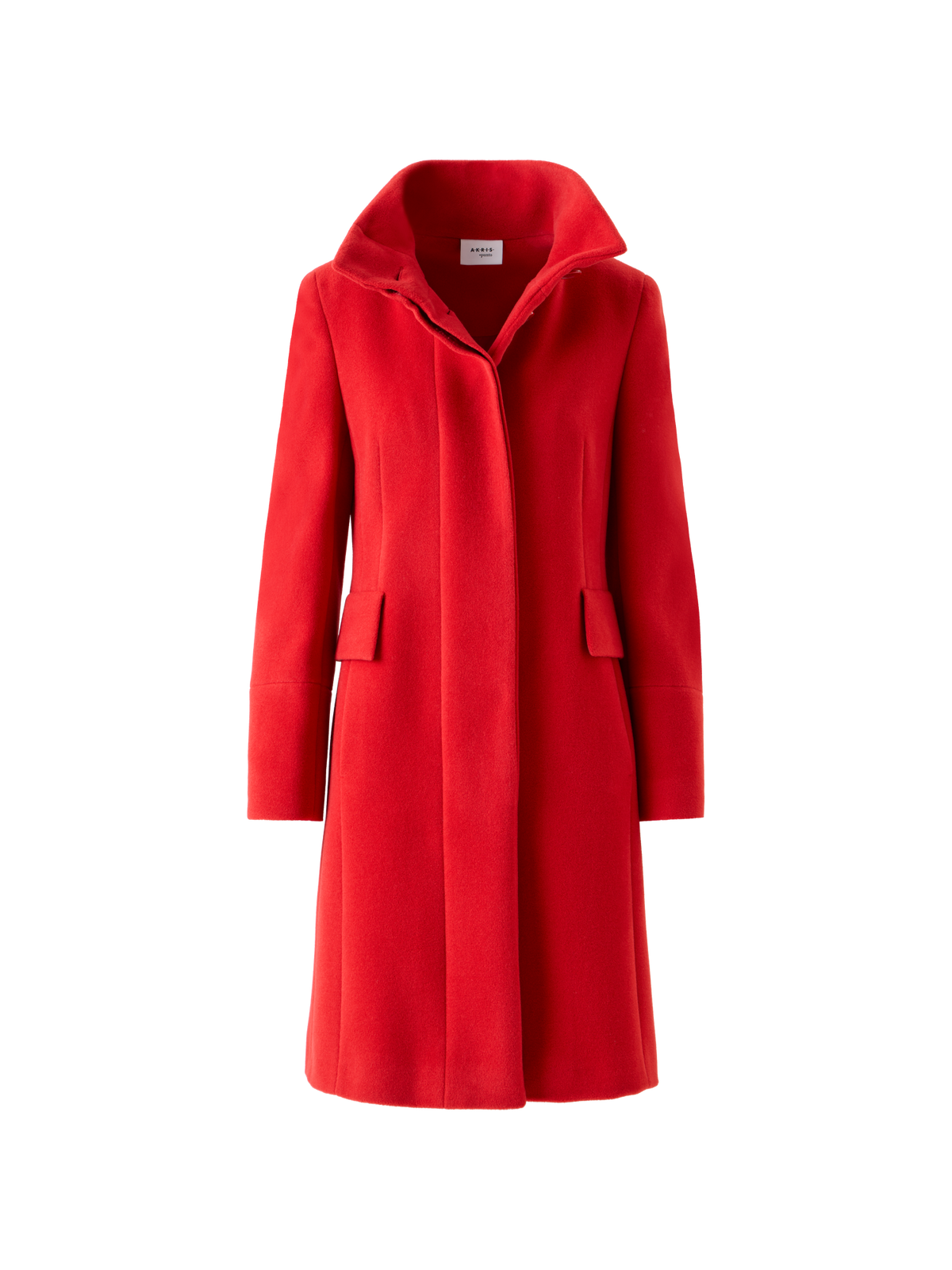 Designer Mantel aus Wollmischung - Rot
