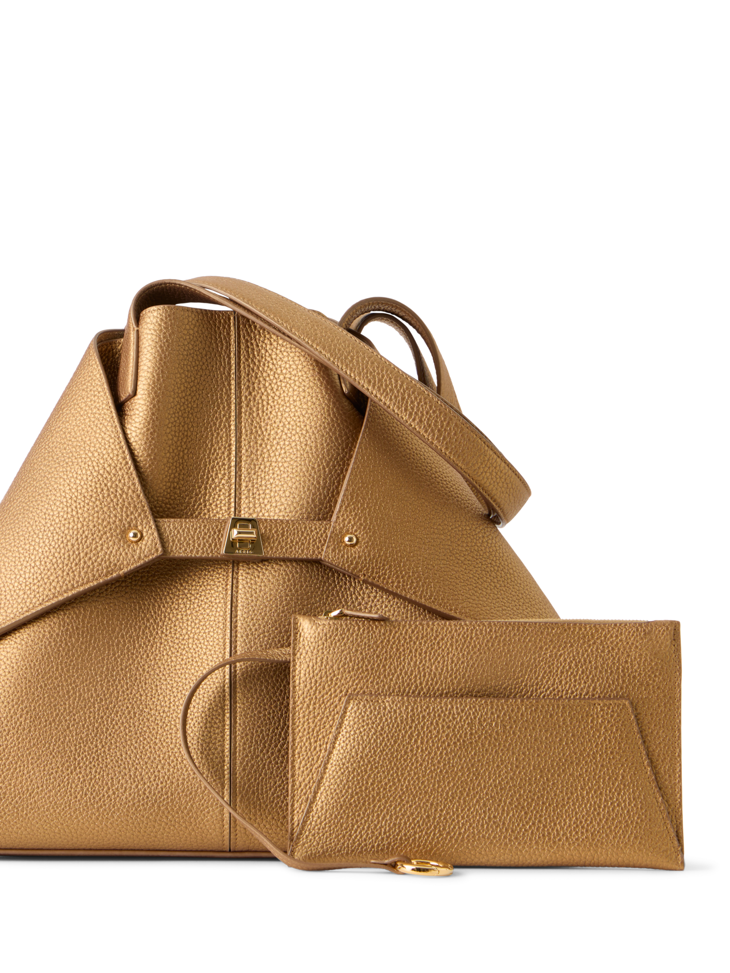 Designer Ai Medium Schultertasche - Gold