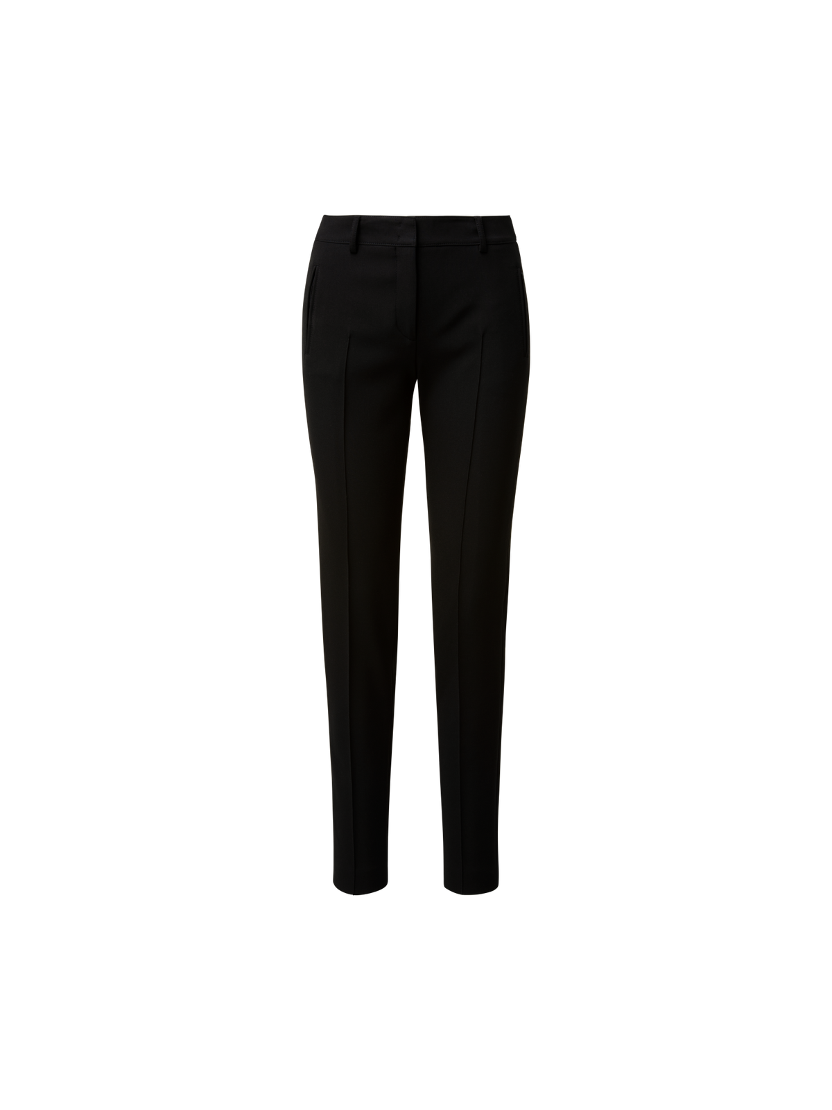 Designer Jersey-Hose mit geradem Bein - Schwarz