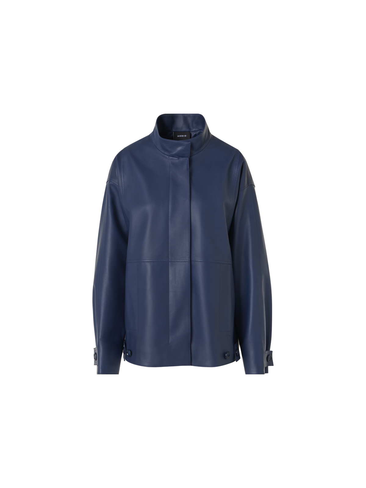Designer Huma Jacke aus Lackleder - Blau