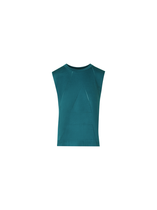 Designer Sea Island Baumwoll-Tank-Top - Grün