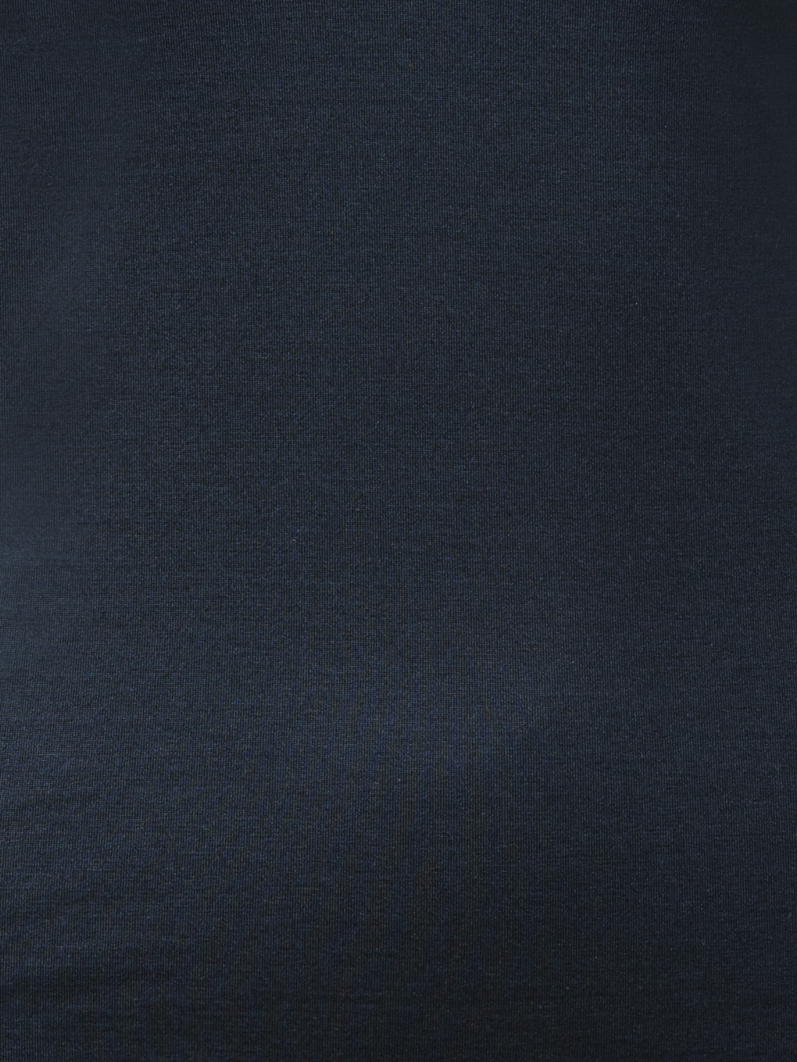 Designer Shirt aus Seide und Jersey mit V-Ausschnitt - Dunkelblau - Blau