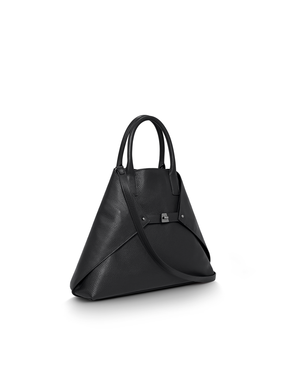 Designer Ai Medium Top Handle Tote - Schwarz