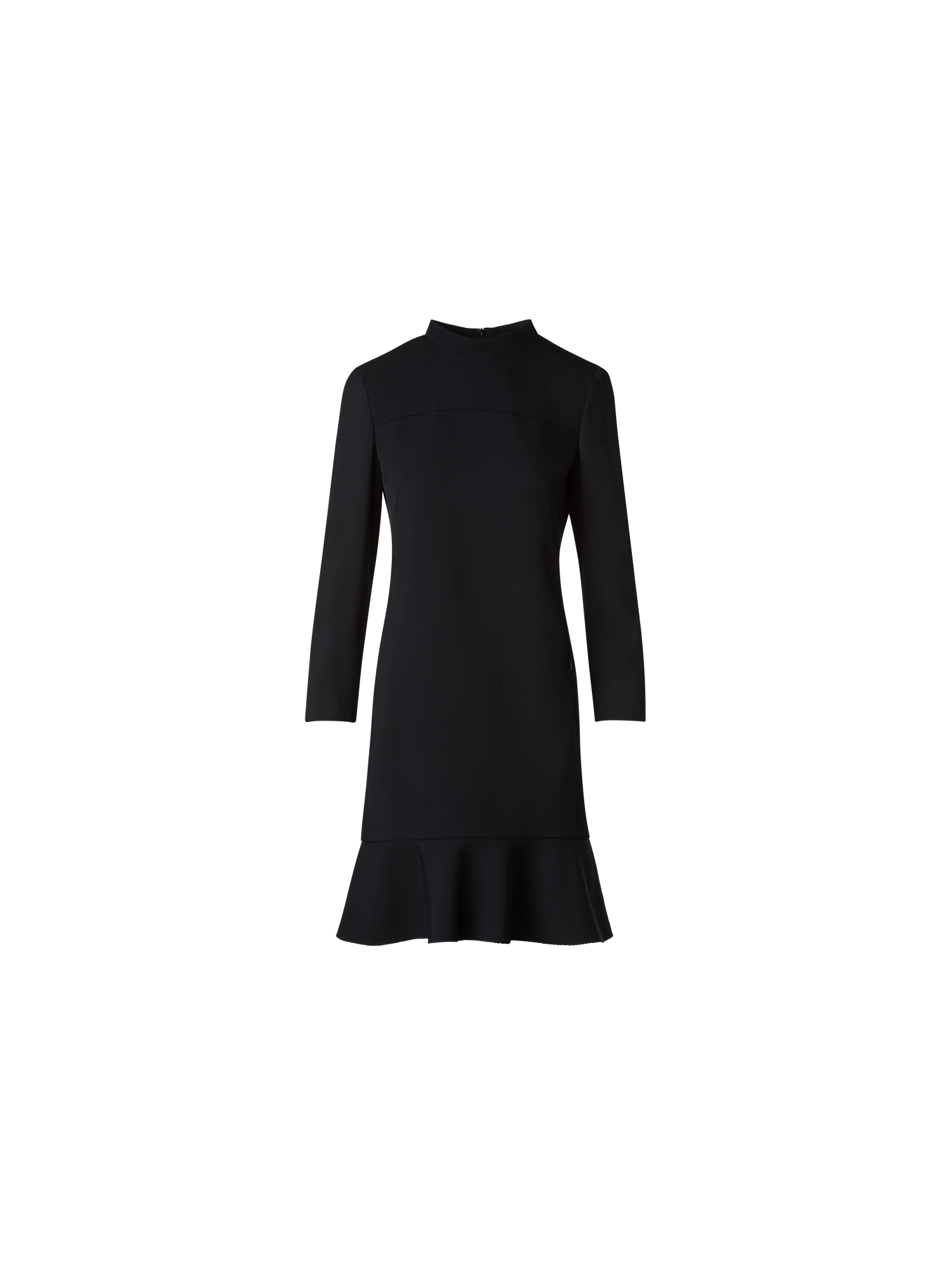 Designer Etuikleid mit abnehmbarem Kragen und Manschetten - Schwarz - Bunt