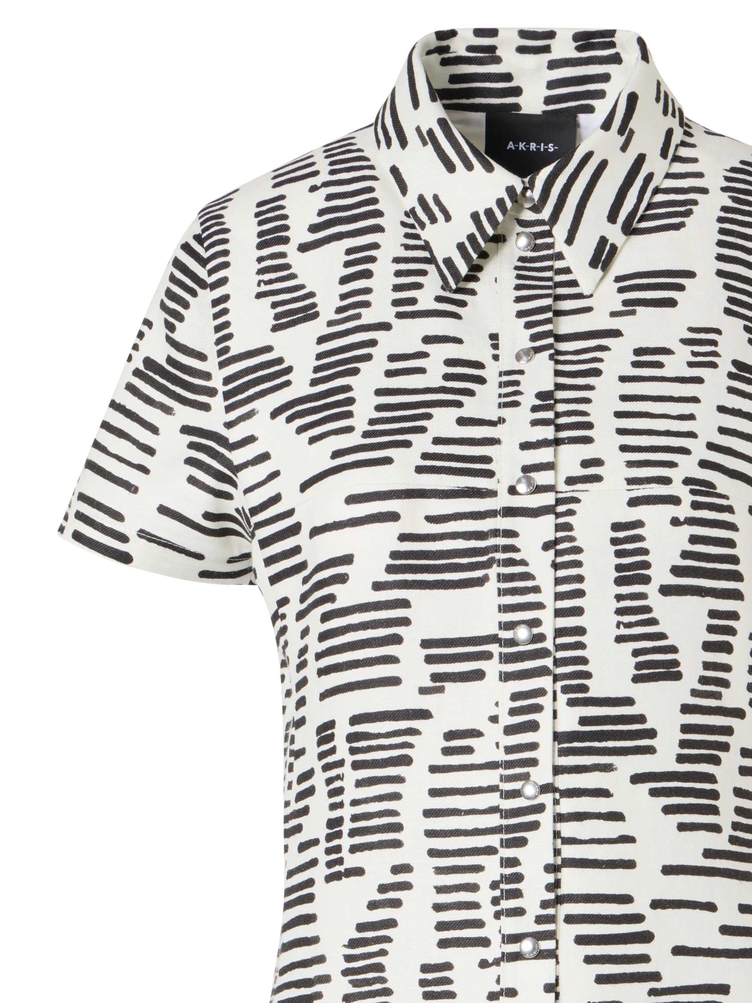 Designer Kurzärmeliges Polo-Kleid mit Dance Movements Print - Bunt