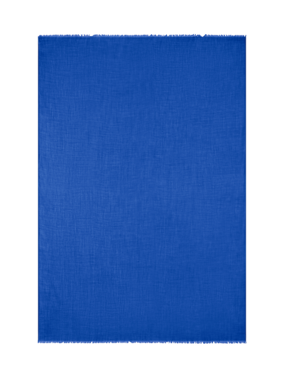 Designer Schal aus Kaschmir und Seide - Blau