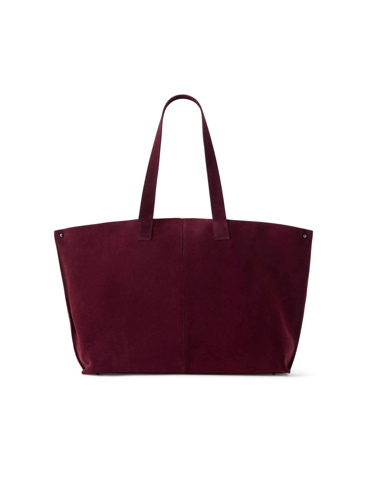 Designer Ai Medium Schultertasche aus Veloursleder - Weinrot
