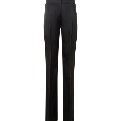 Gerade Woll-Satin Hose