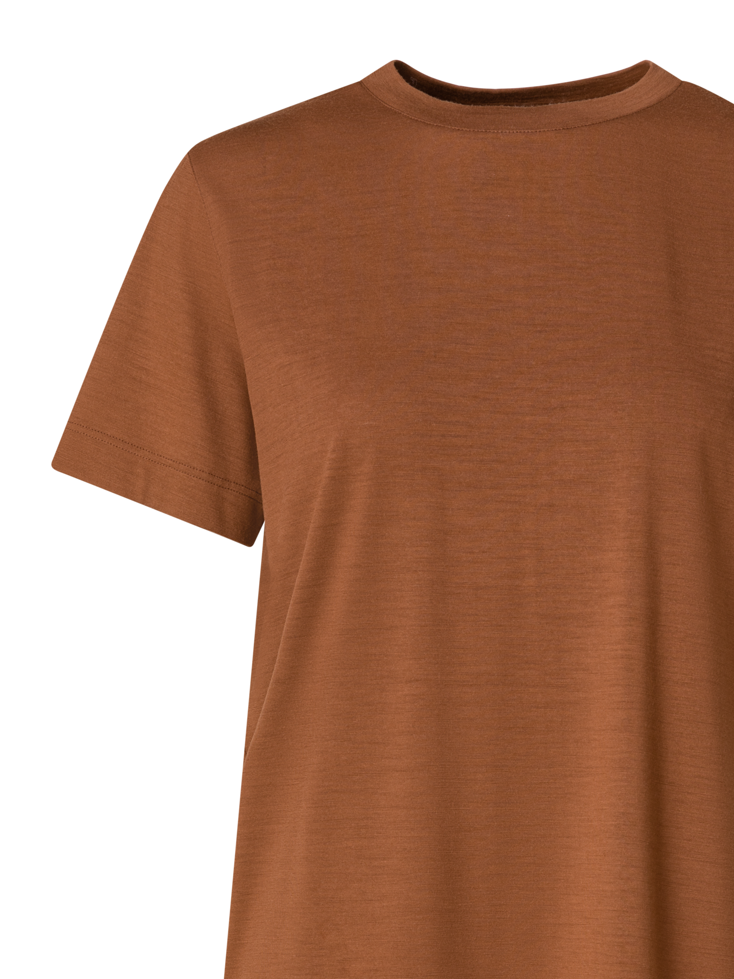 Designer T-Shirt aus Baumwoll-Jersey - Braun