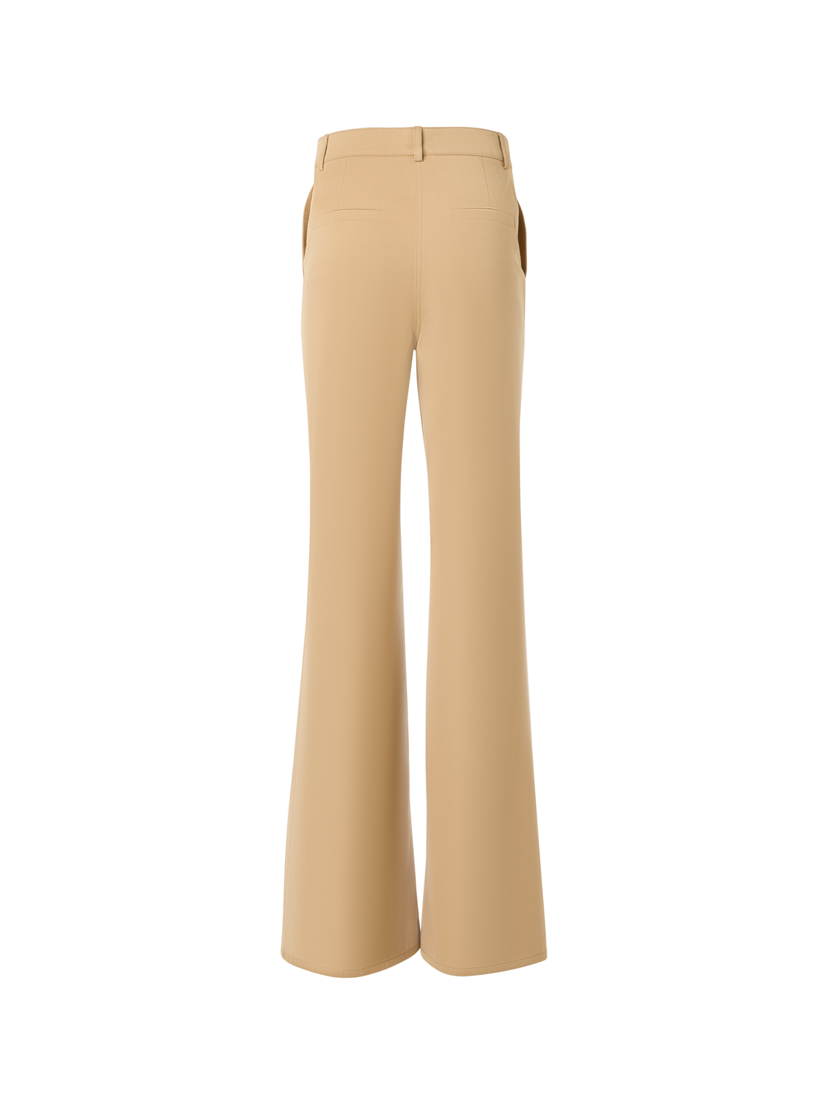 Designer Celia Bootcut Hose aus Baumwoll-Gabardine - Beige